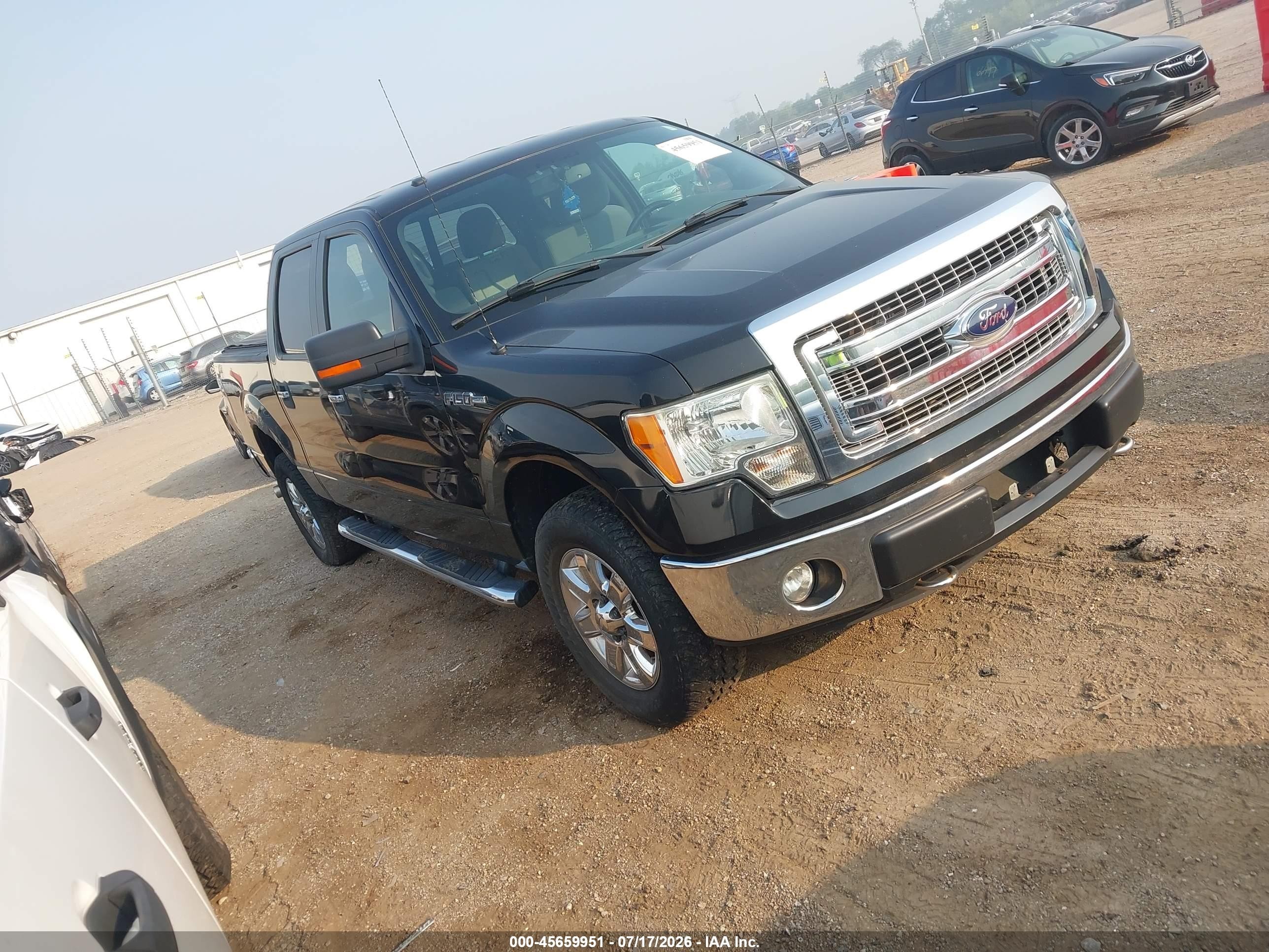 2013 Ford F-150 Xlt Black vin: 1FTFW1EF0DFA52355