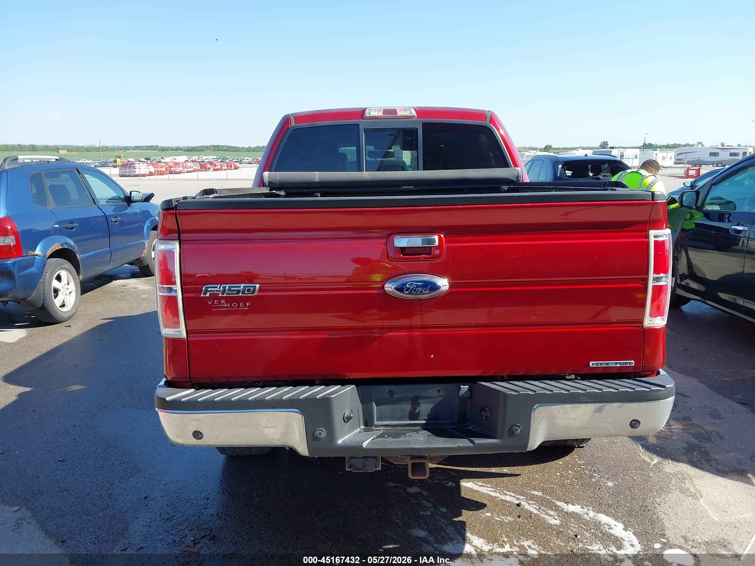 2013 Ford F-150 Lariat Red vin: 1FTFW1EF0DFB10187
