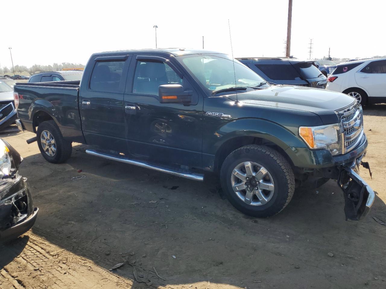 2013 Ford F150 Supercrew Green vin: 1FTFW1EF0DFC44519