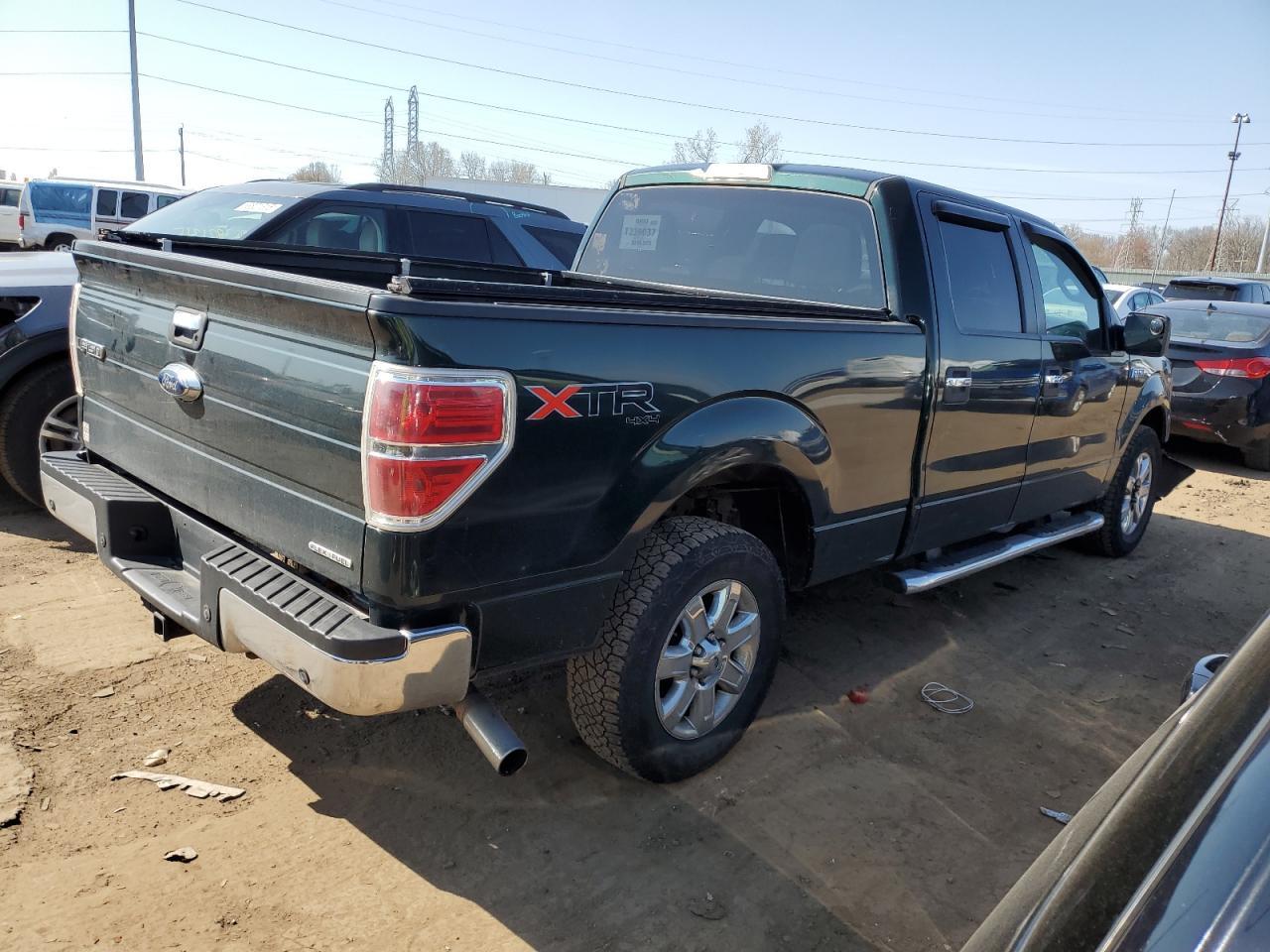 2013 Ford F150 Supercrew Green vin: 1FTFW1EF0DFC44519