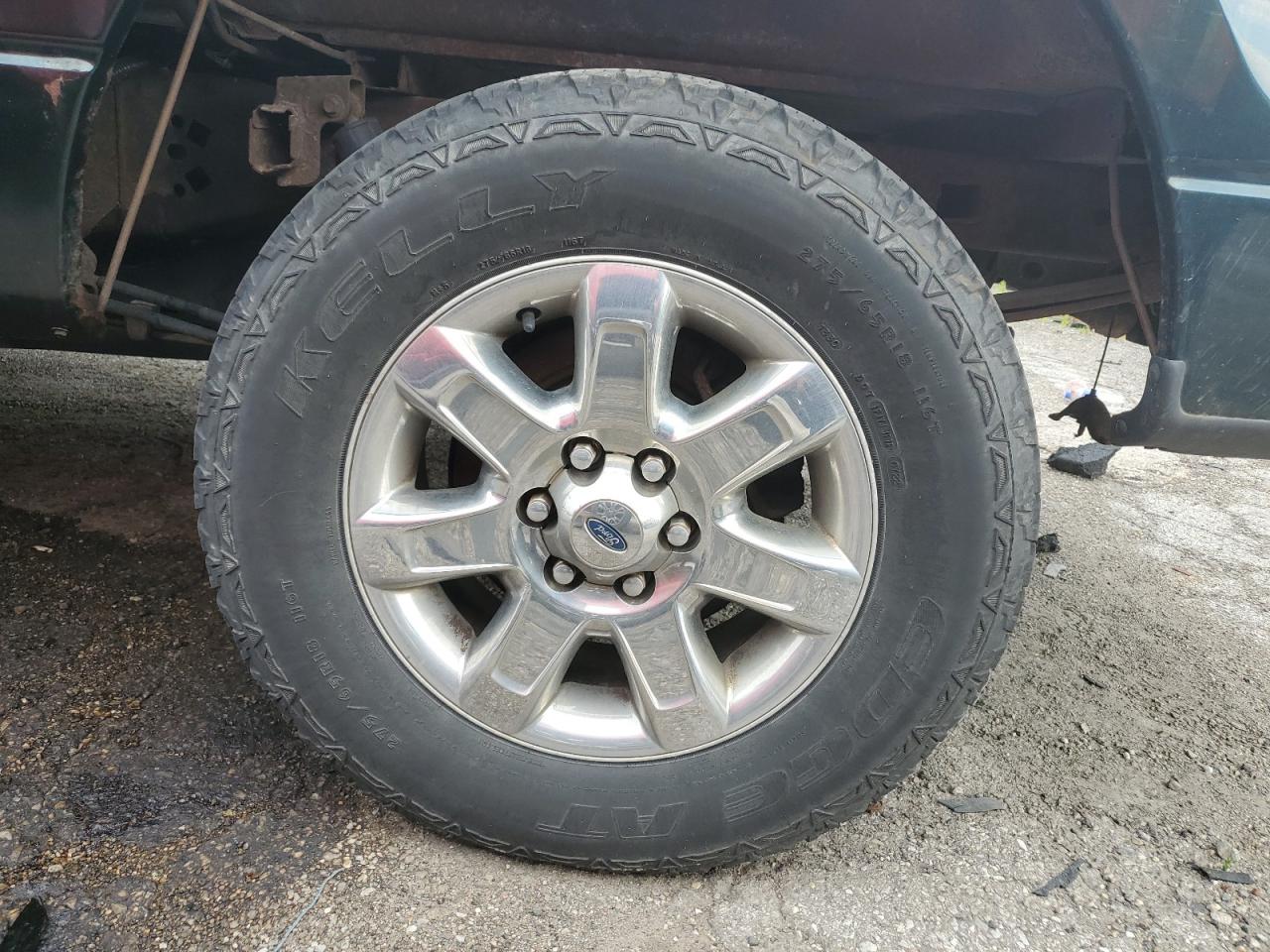 2013 Ford F150 Supercrew Green vin: 1FTFW1EF0DFC44519 Damage: Spare Wheel, Missing, Replacement Required