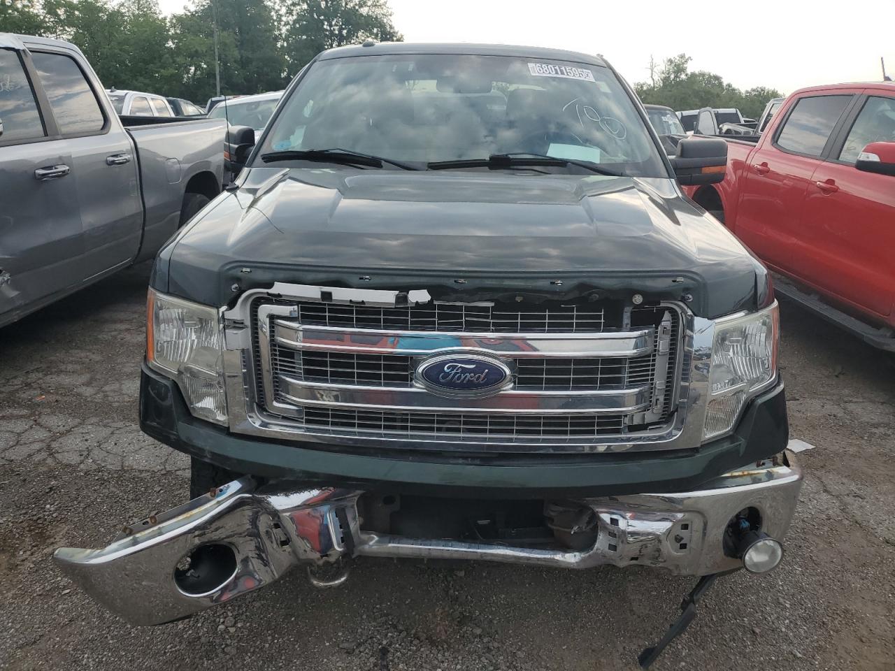 2013 Ford F150 Supercrew Green vin: 1FTFW1EF0DFC44519 Damage: Grille, Broken, Replacement Required
