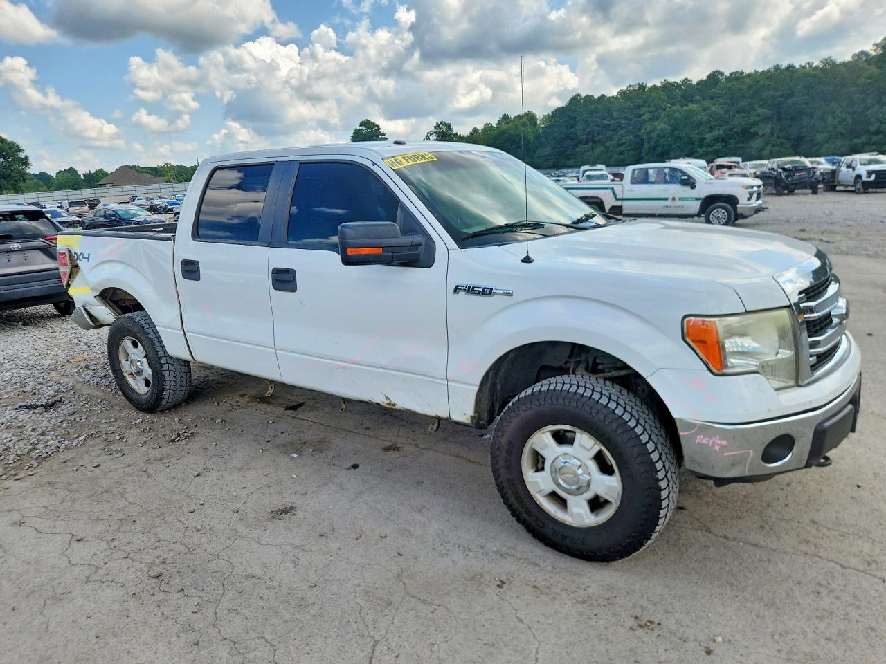 2013 Ford F150 Supercrew White vin: 1FTFW1EF0DFC54161