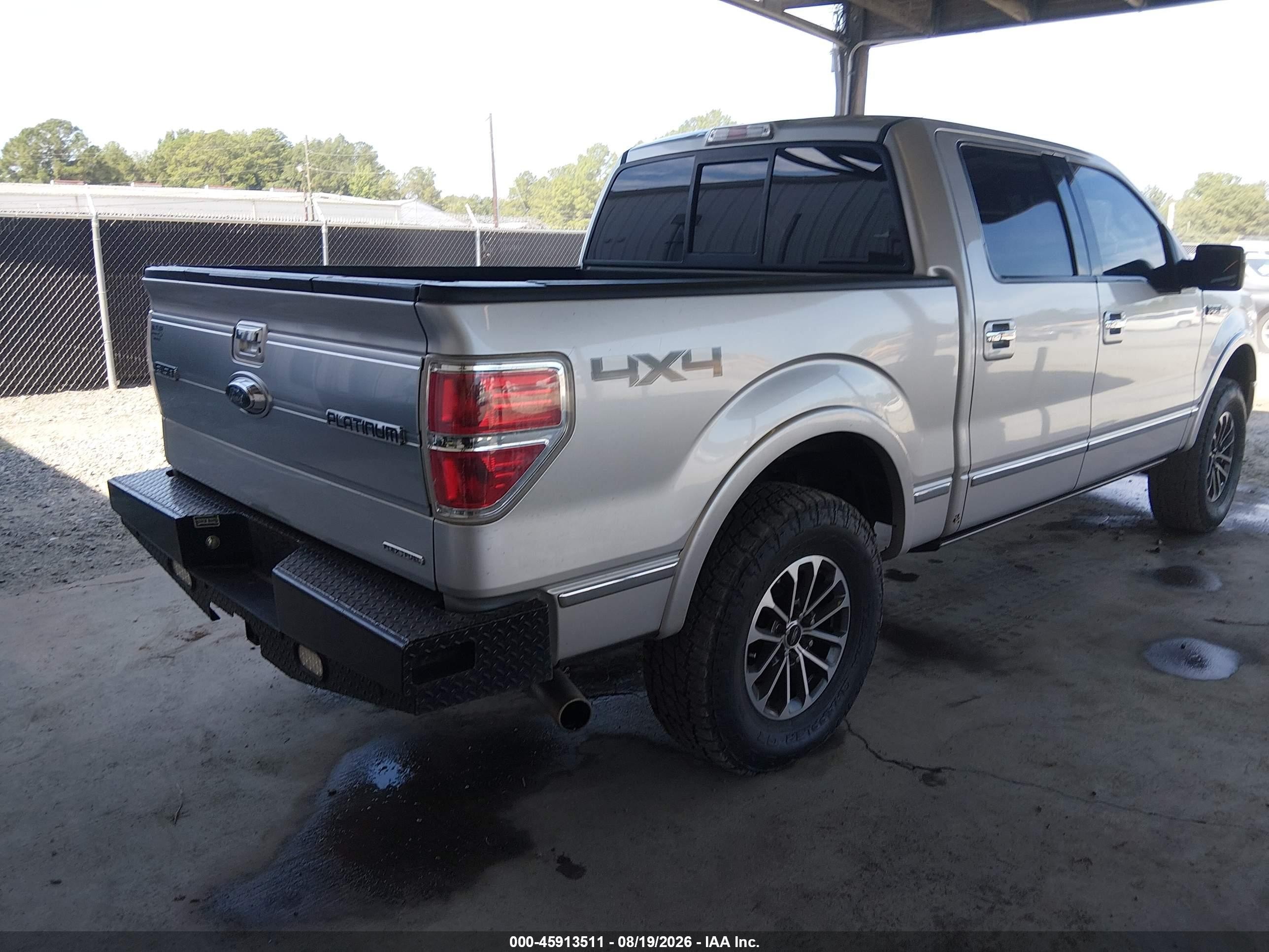 2013 Ford F-150 Platinum Gray vin: 1FTFW1EF0DFD08266