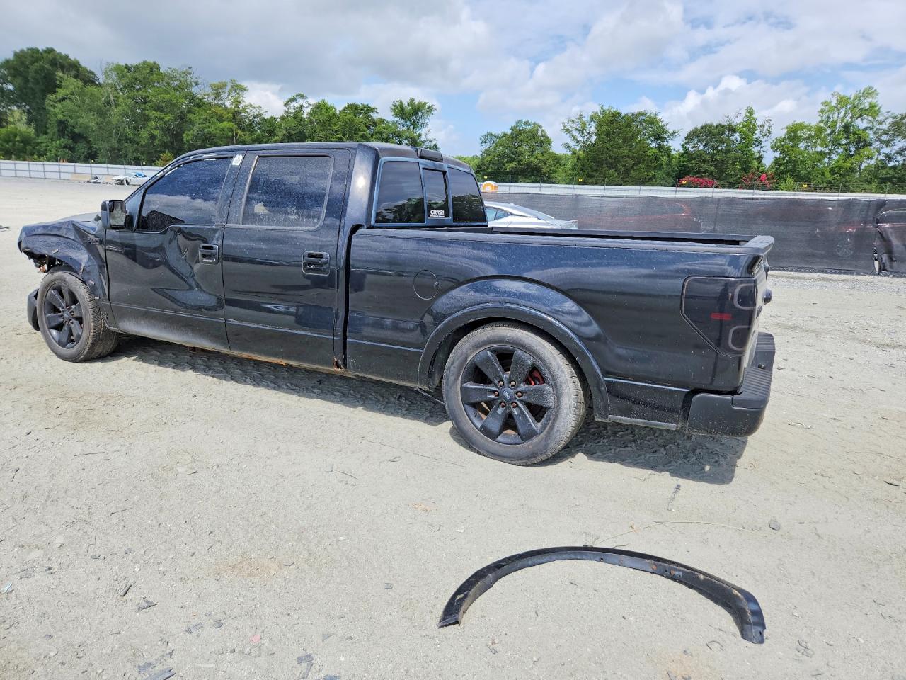 2013 Ford F150 Supercrew Black vin: 1FTFW1EF0DFD50498