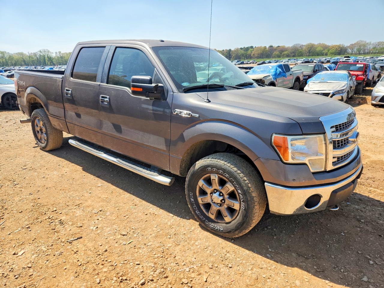 2013 Ford F150 Supercrew Gray vin: 1FTFW1EF0DKD12244