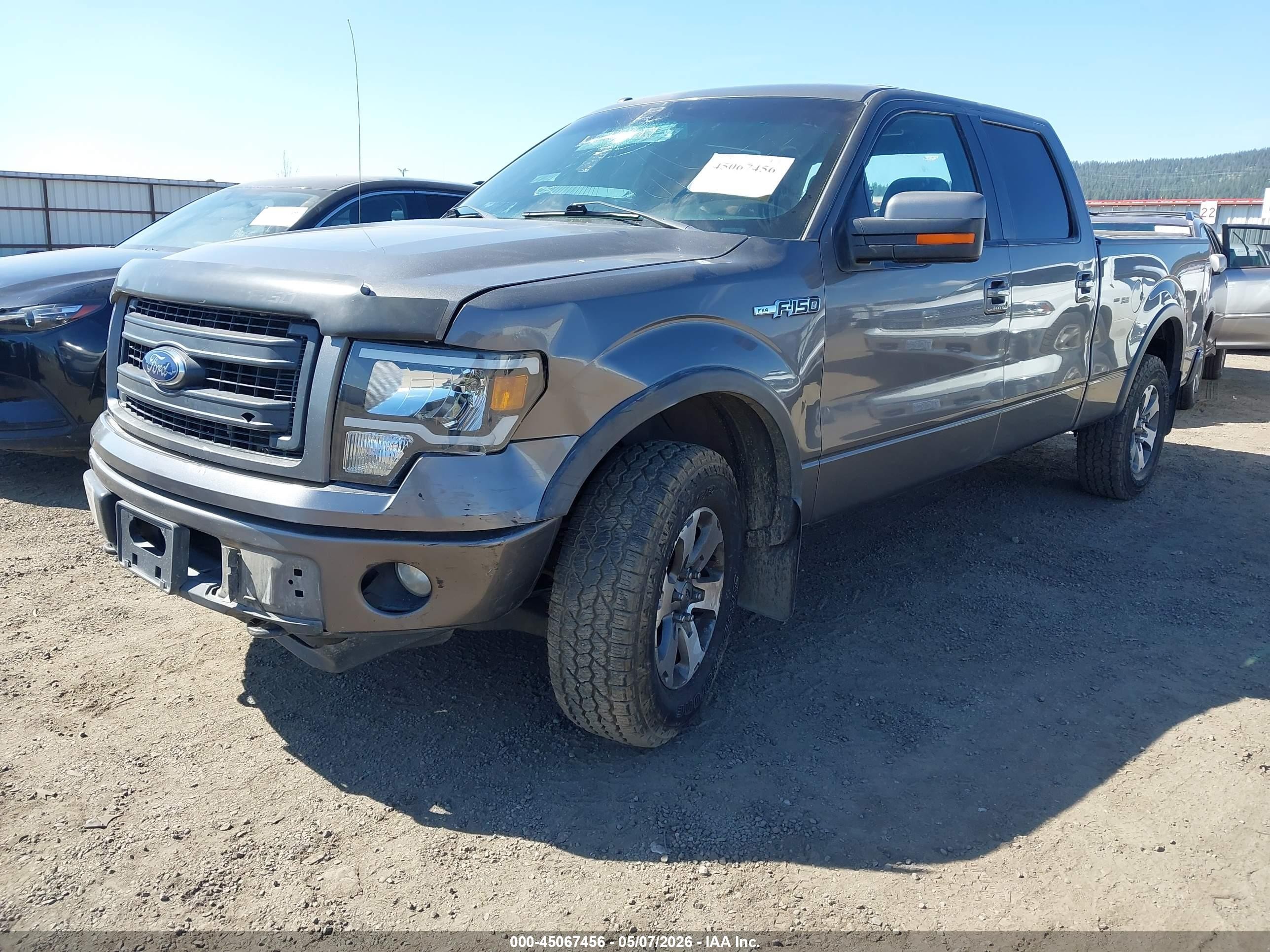 2013 Ford F-150 Fx4 Gray vin: 1FTFW1EF0DKE84659