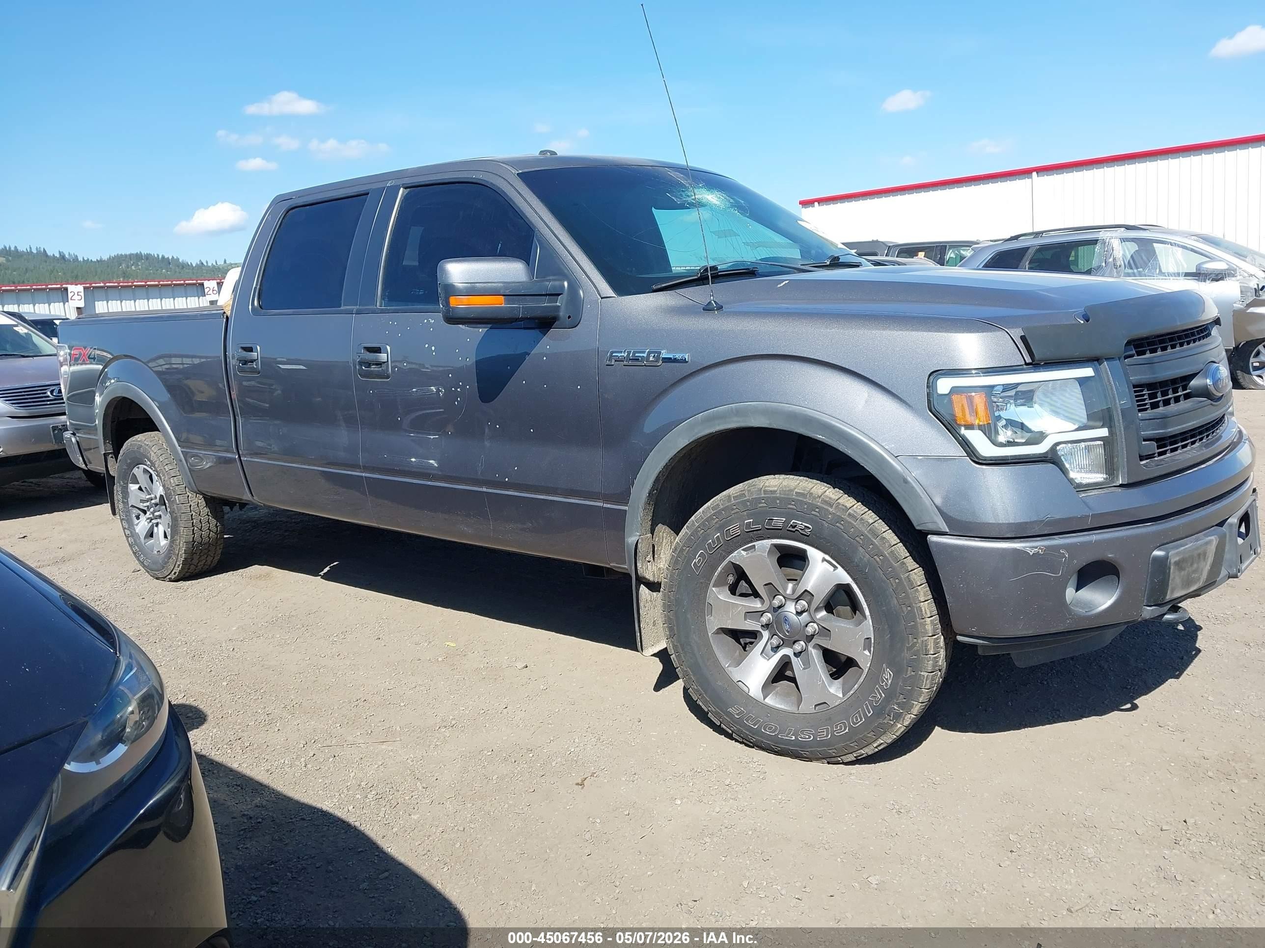 2013 Ford F-150 Fx4 Gray vin: 1FTFW1EF0DKE84659