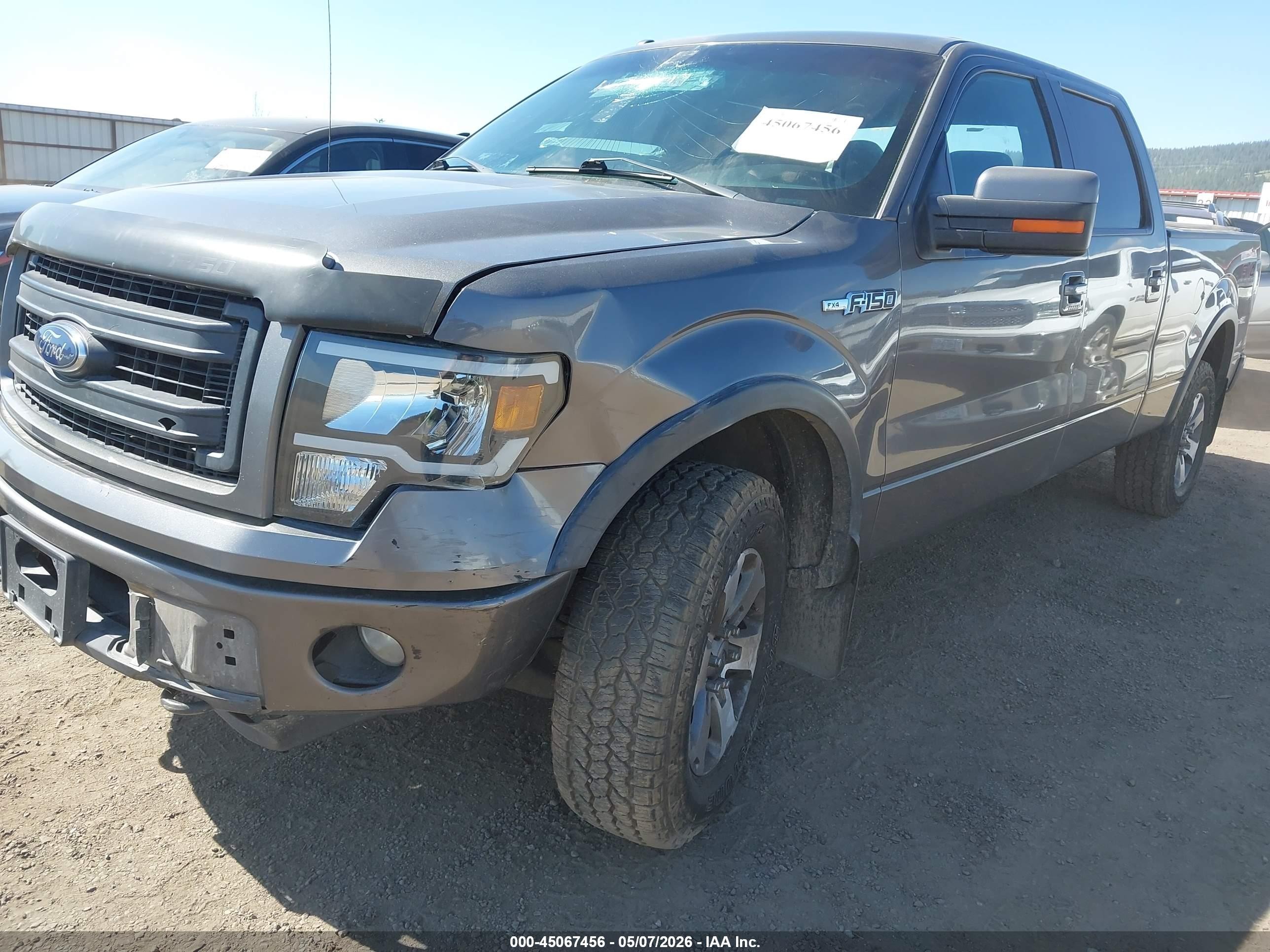 2013 Ford F-150 Fx4 Gray vin: 1FTFW1EF0DKE84659
