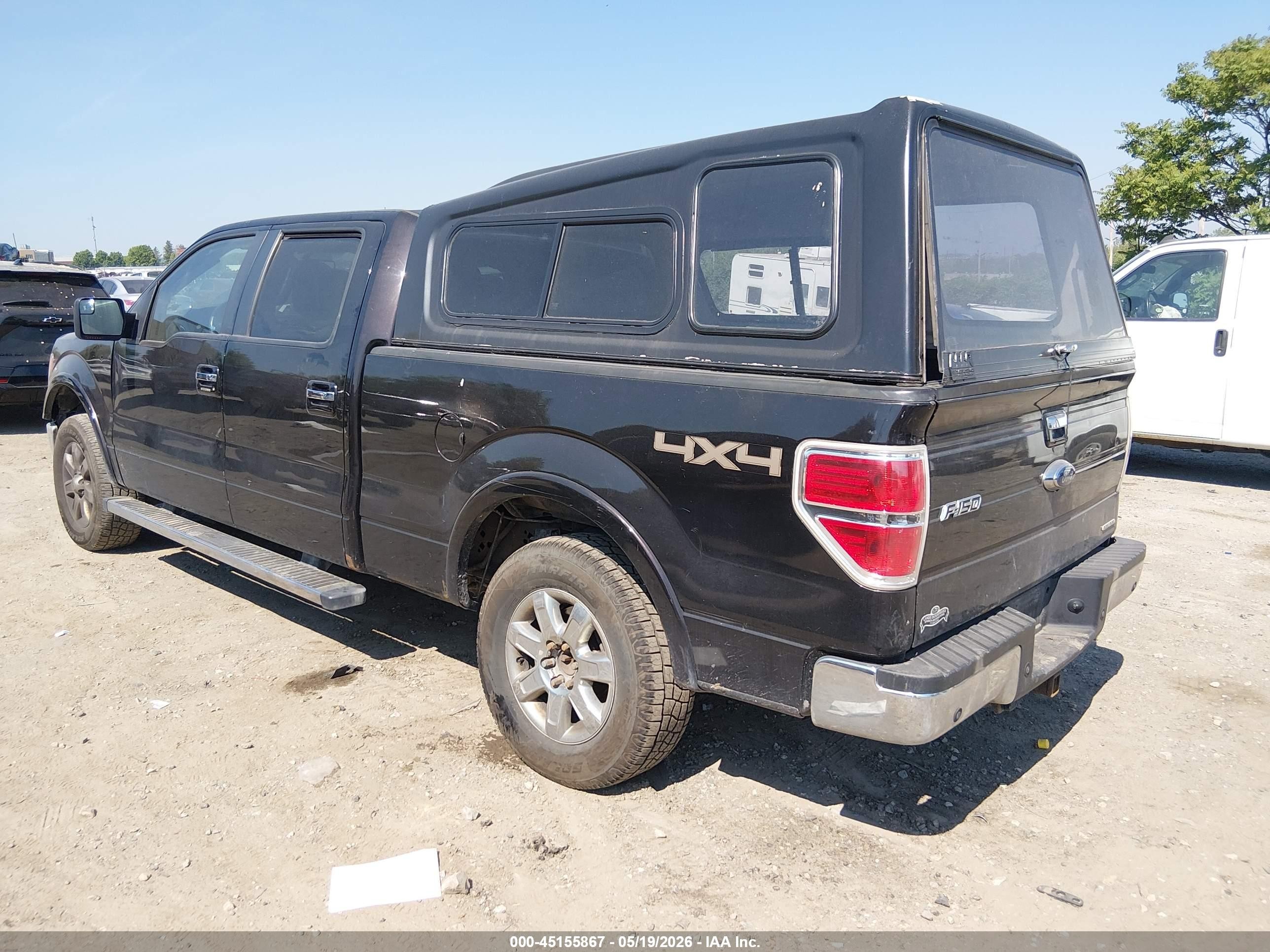2013 Ford F-150 Lariat Черный vin: 1FTFW1EF0DKF50840