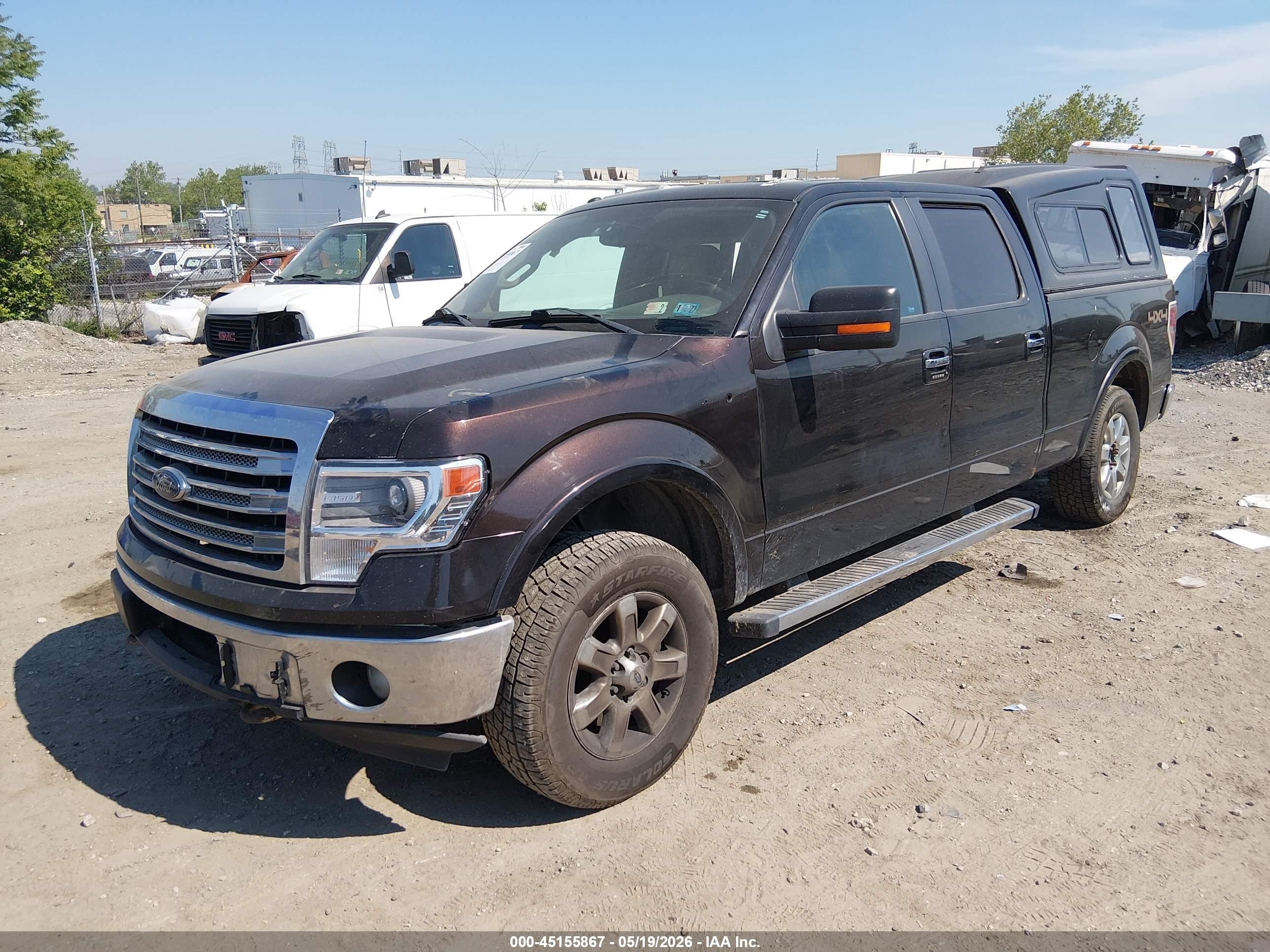 2013 Ford F-150 Lariat Черный vin: 1FTFW1EF0DKF50840