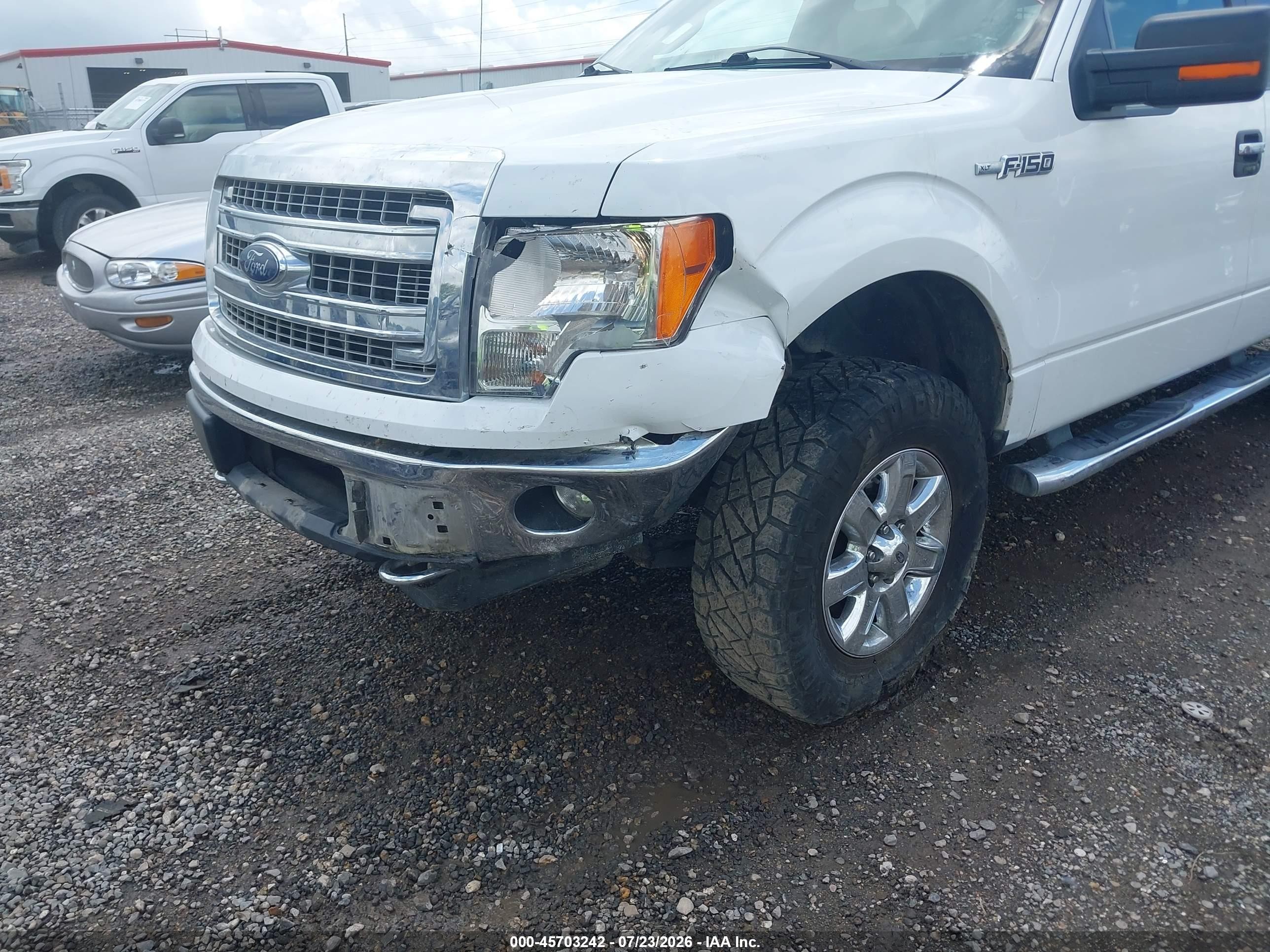 2013 Ford F-150 Xlt White vin: 1FTFW1EF0DKG18084