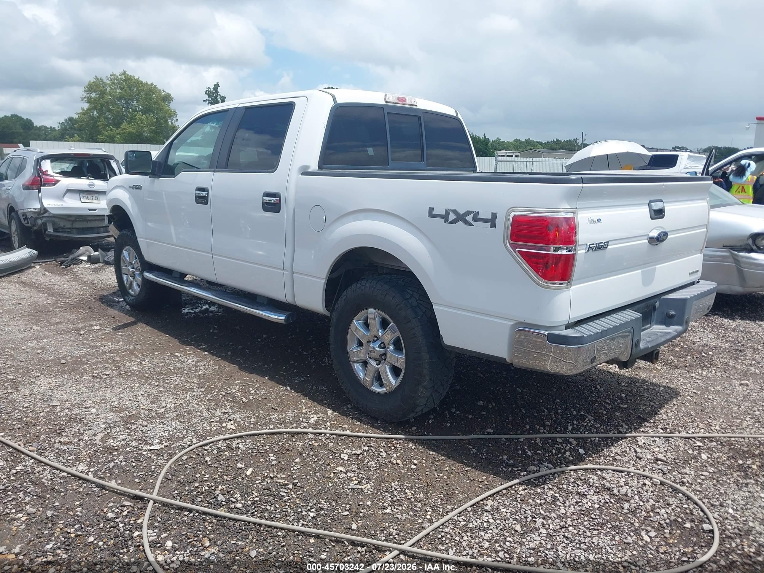 2013 Ford F-150 Xlt White vin: 1FTFW1EF0DKG18084