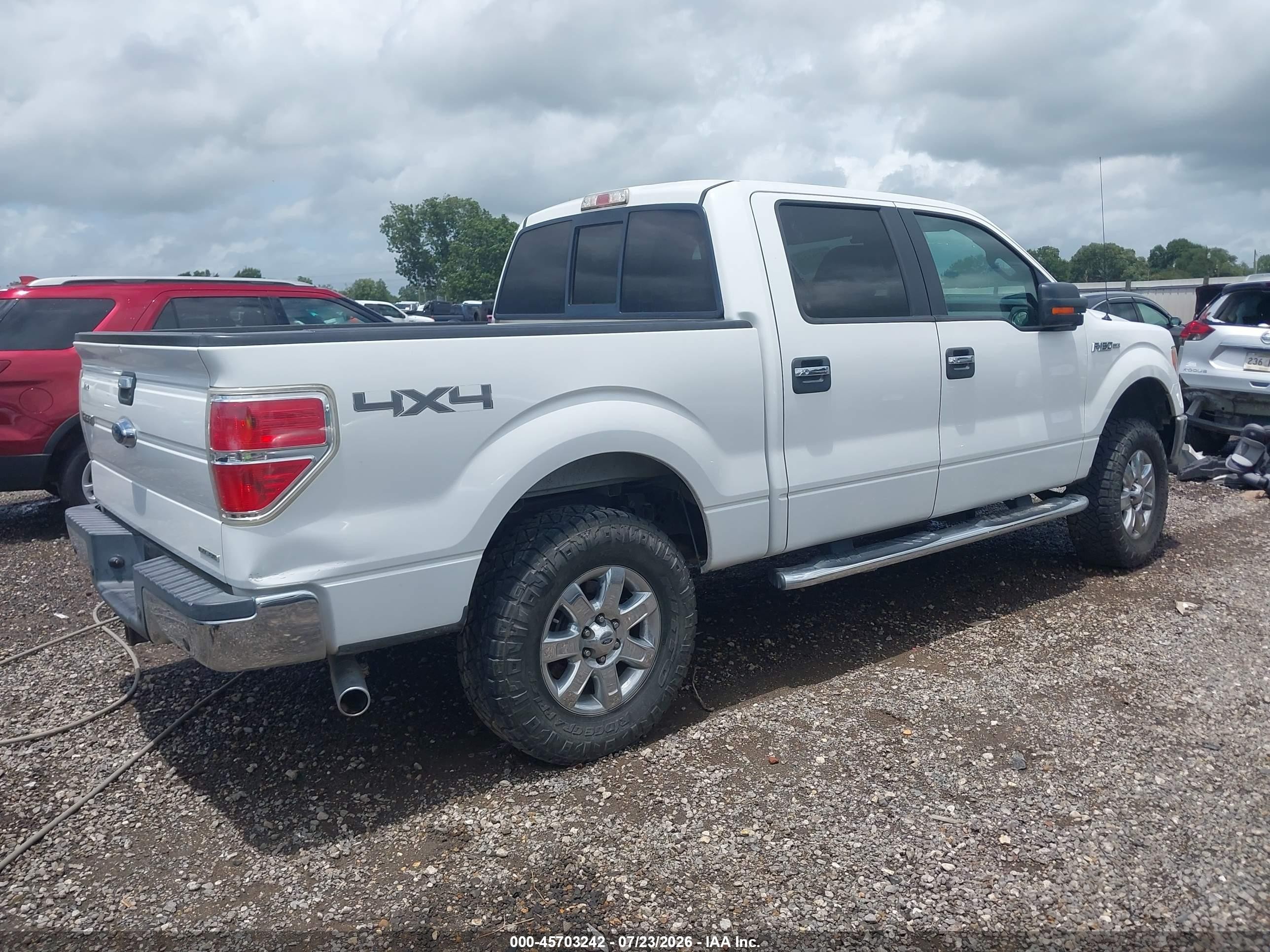 2013 Ford F-150 Xlt White vin: 1FTFW1EF0DKG18084