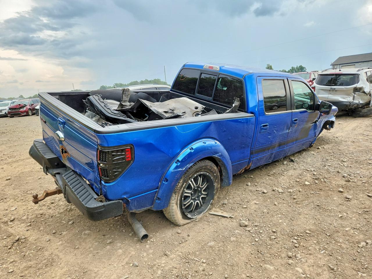 2014 Ford F150 Supercrew Blue vin: 1FTFW1EF0EFA96227