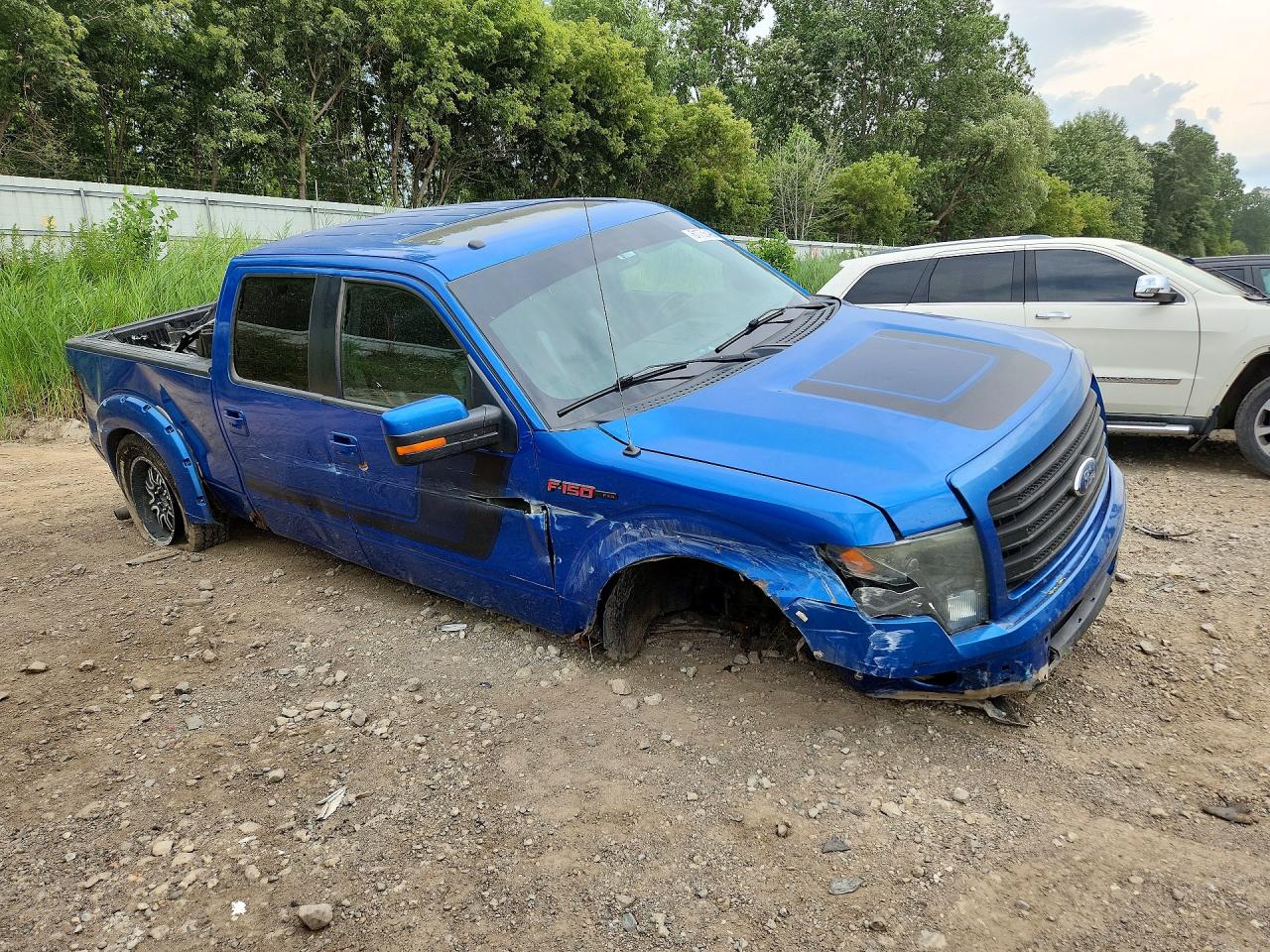 2014 Ford F150 Supercrew Blue vin: 1FTFW1EF0EFA96227