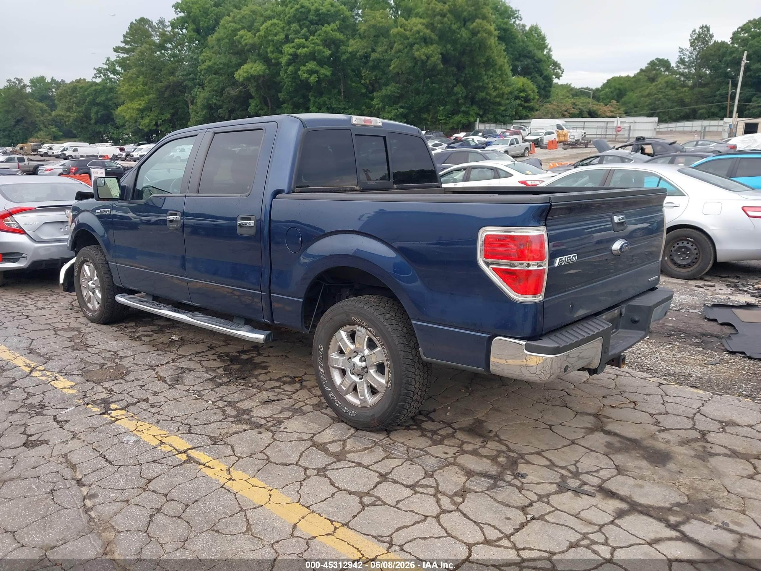 2014 Ford F-150 Xlt Blue vin: 1FTFW1EF0EFB55115