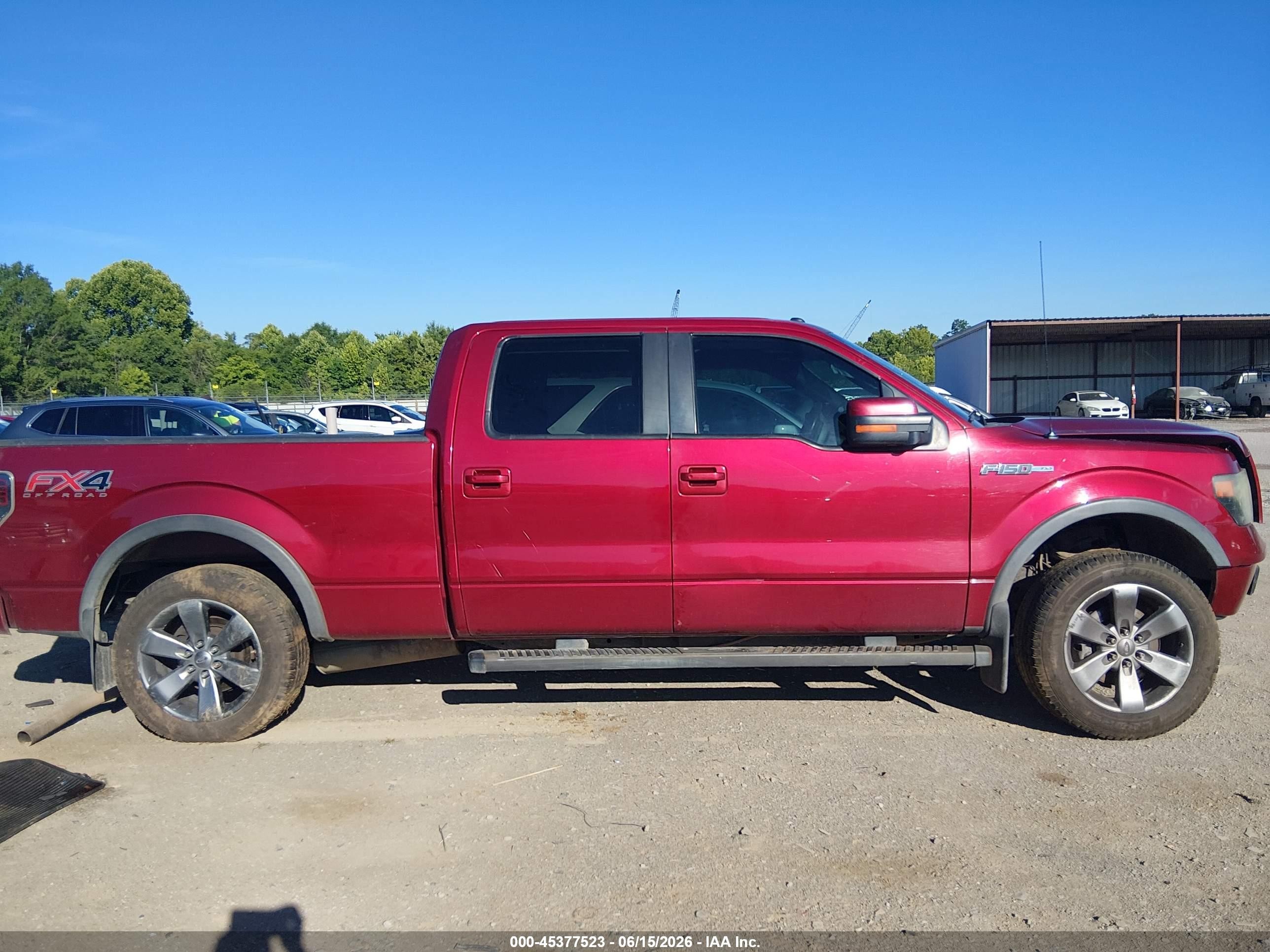 2014 Ford F-150 Fx4 Красный vin: 1FTFW1EF0EFC37863