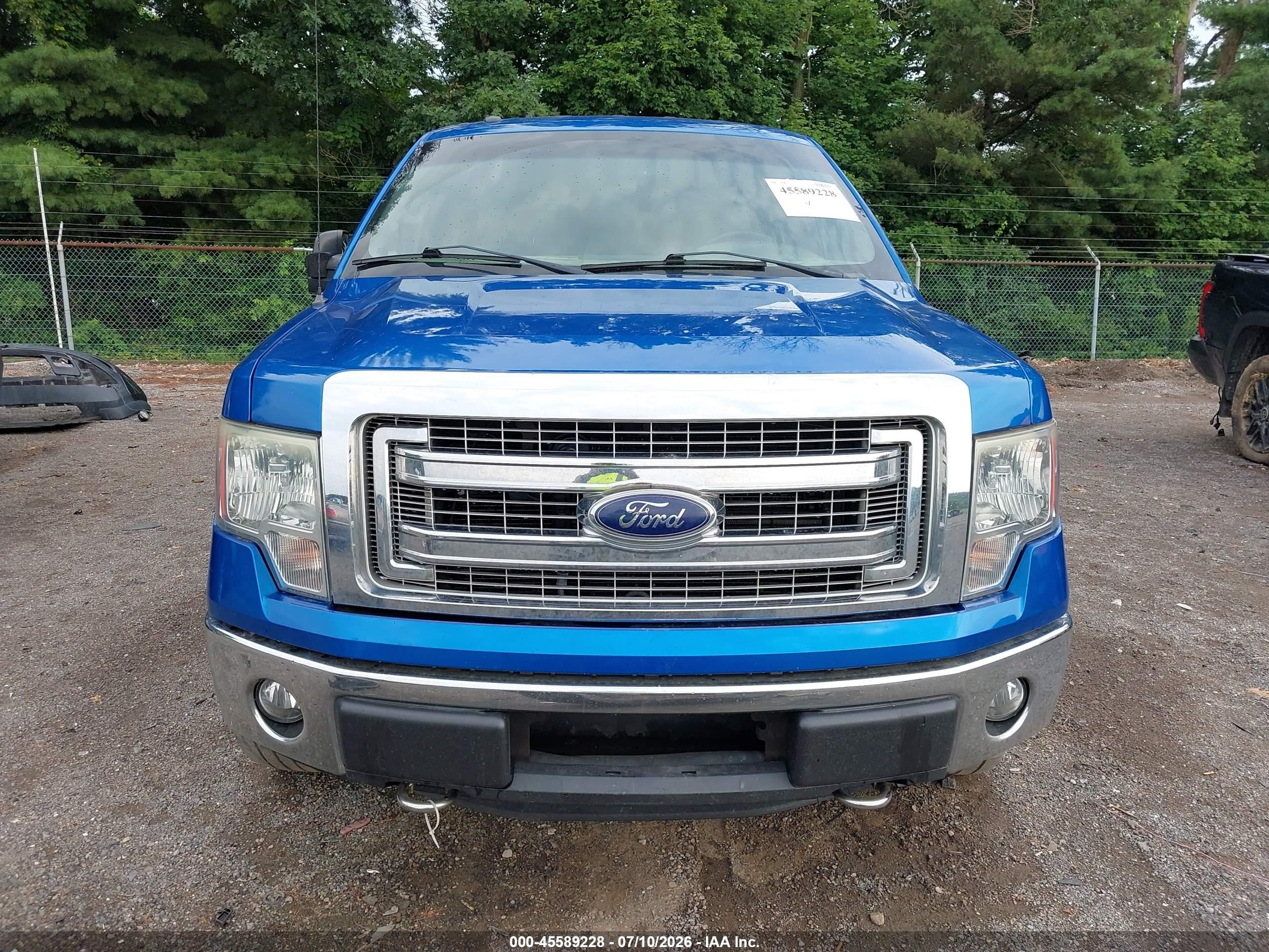 2014 Ford F-150 Xlt Blue vin: 1FTFW1EF0EKF71317