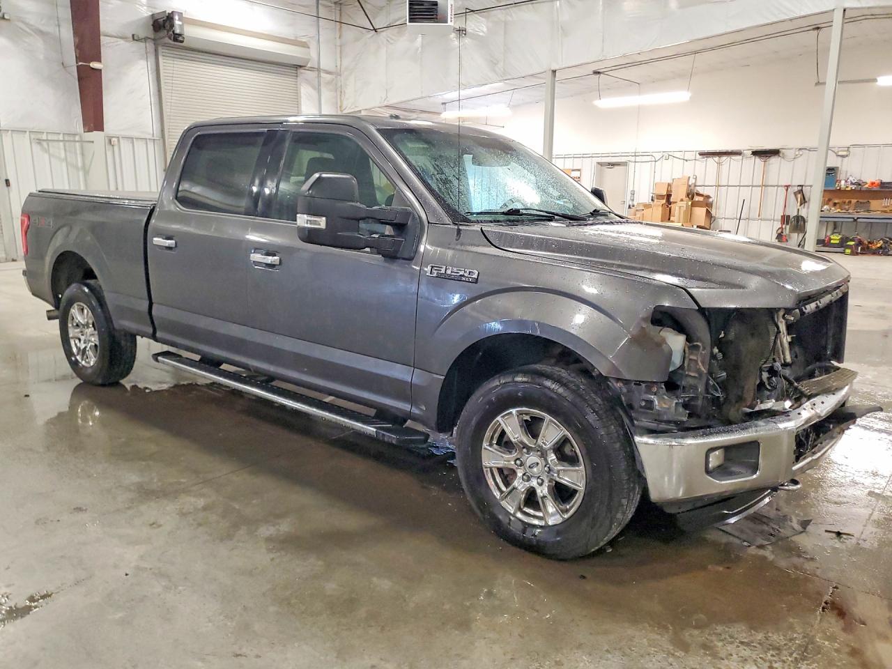 2015 Ford F150 Supercrew Серый vin: 1FTFW1EF0FKD59308