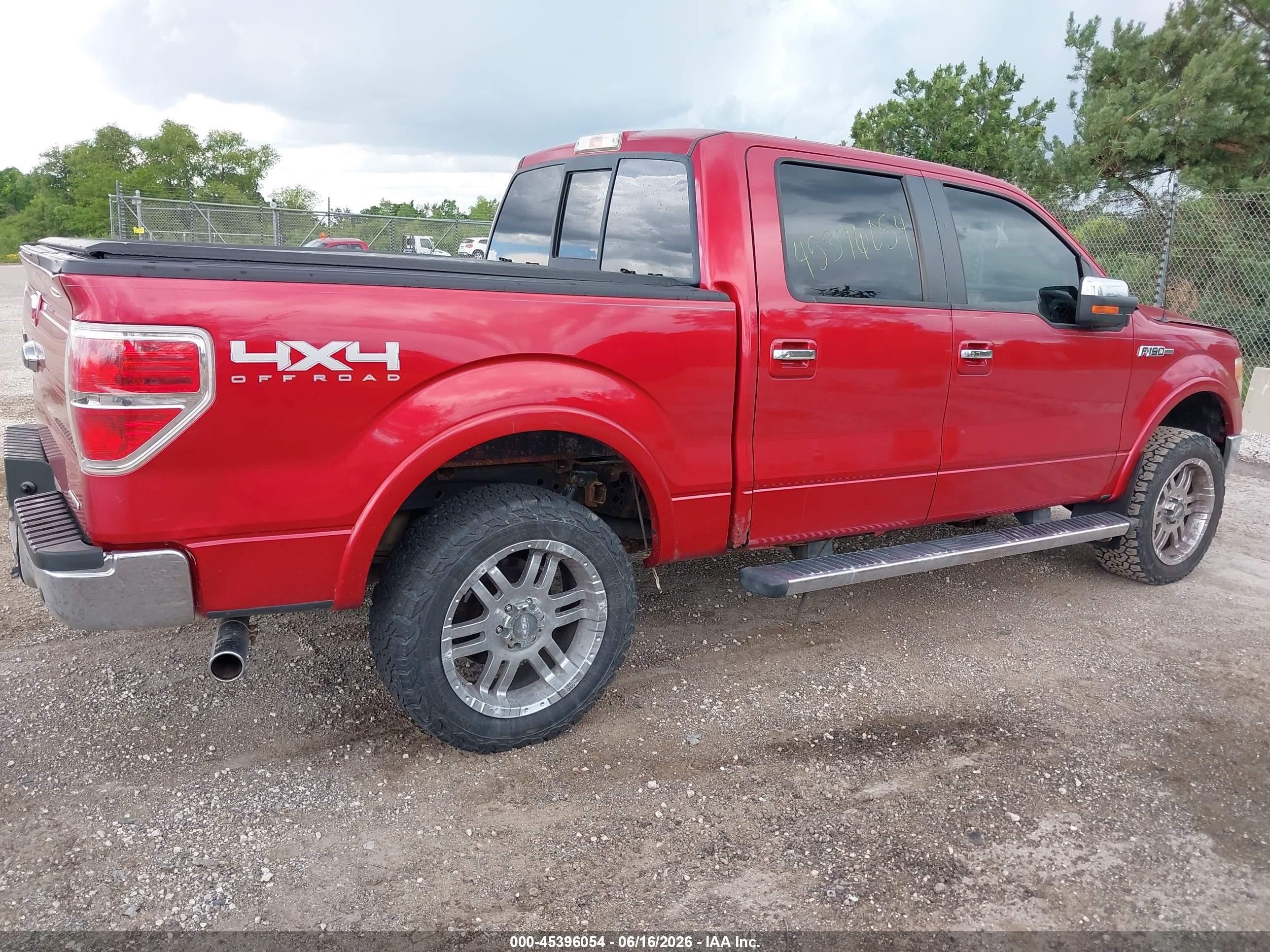 2011 Ford F-150 Fx4/king Ranch/lariat/platinum/xl/xlt Red vin: 1FTFW1EF1BFA42317