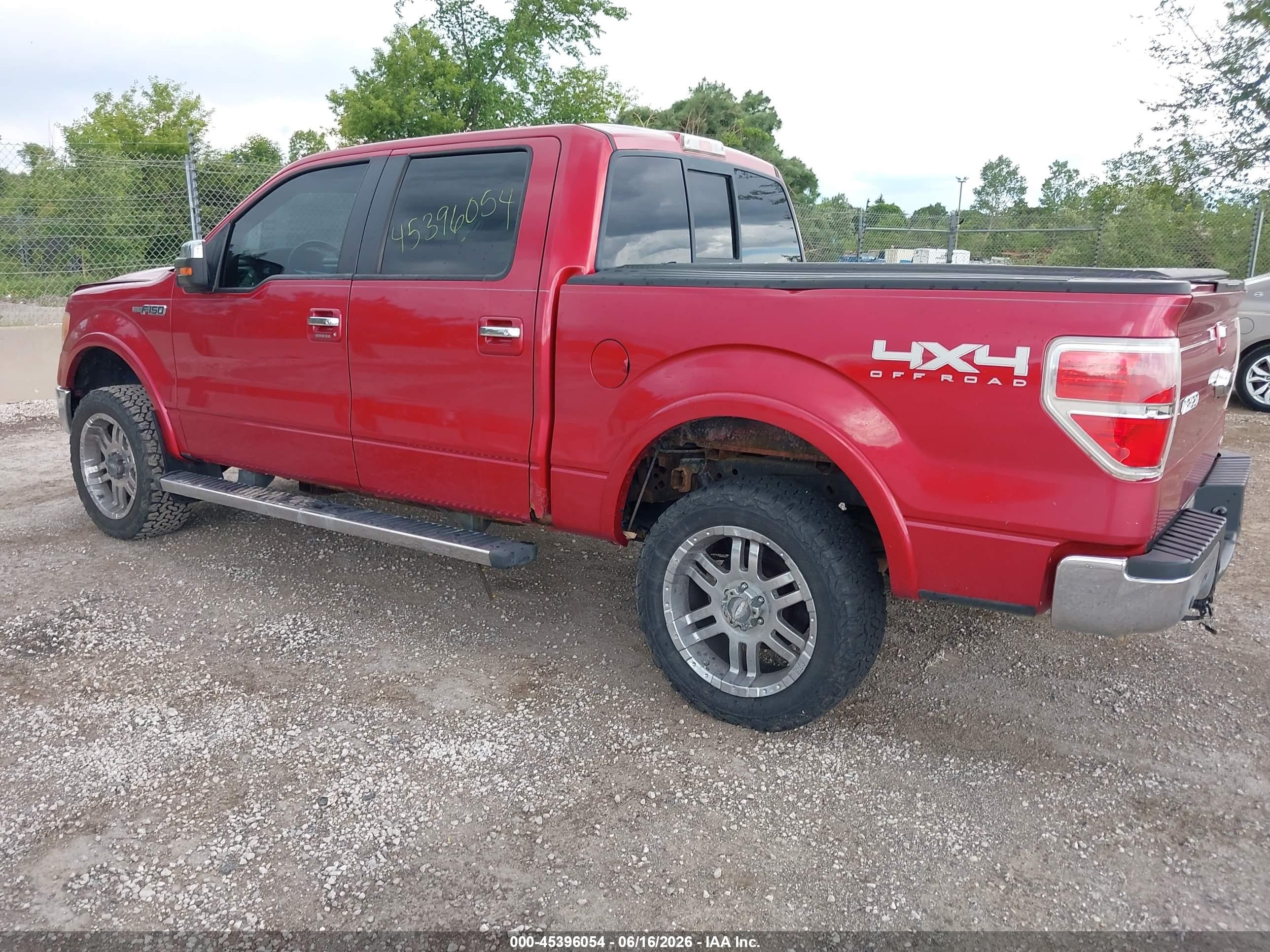 2011 Ford F-150 Fx4/king Ranch/lariat/platinum/xl/xlt Red vin: 1FTFW1EF1BFA42317
