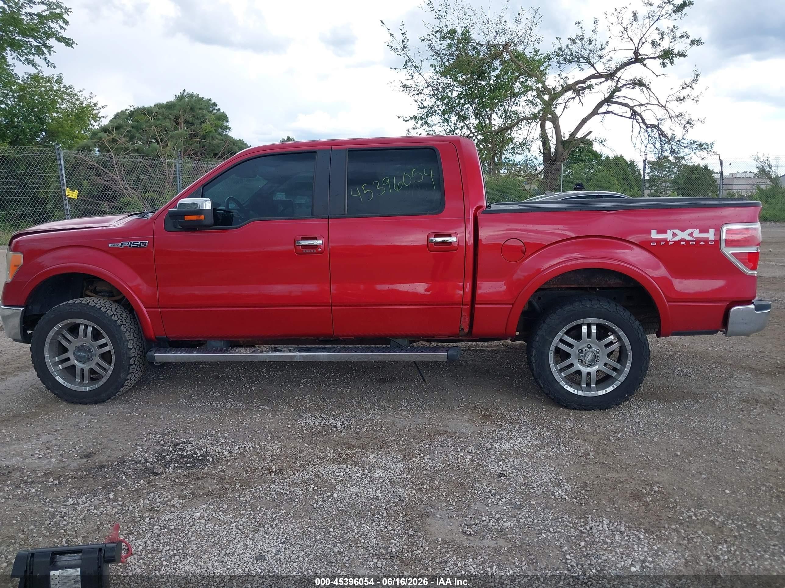 2011 Ford F-150 Fx4/king Ranch/lariat/platinum/xl/xlt Red vin: 1FTFW1EF1BFA42317