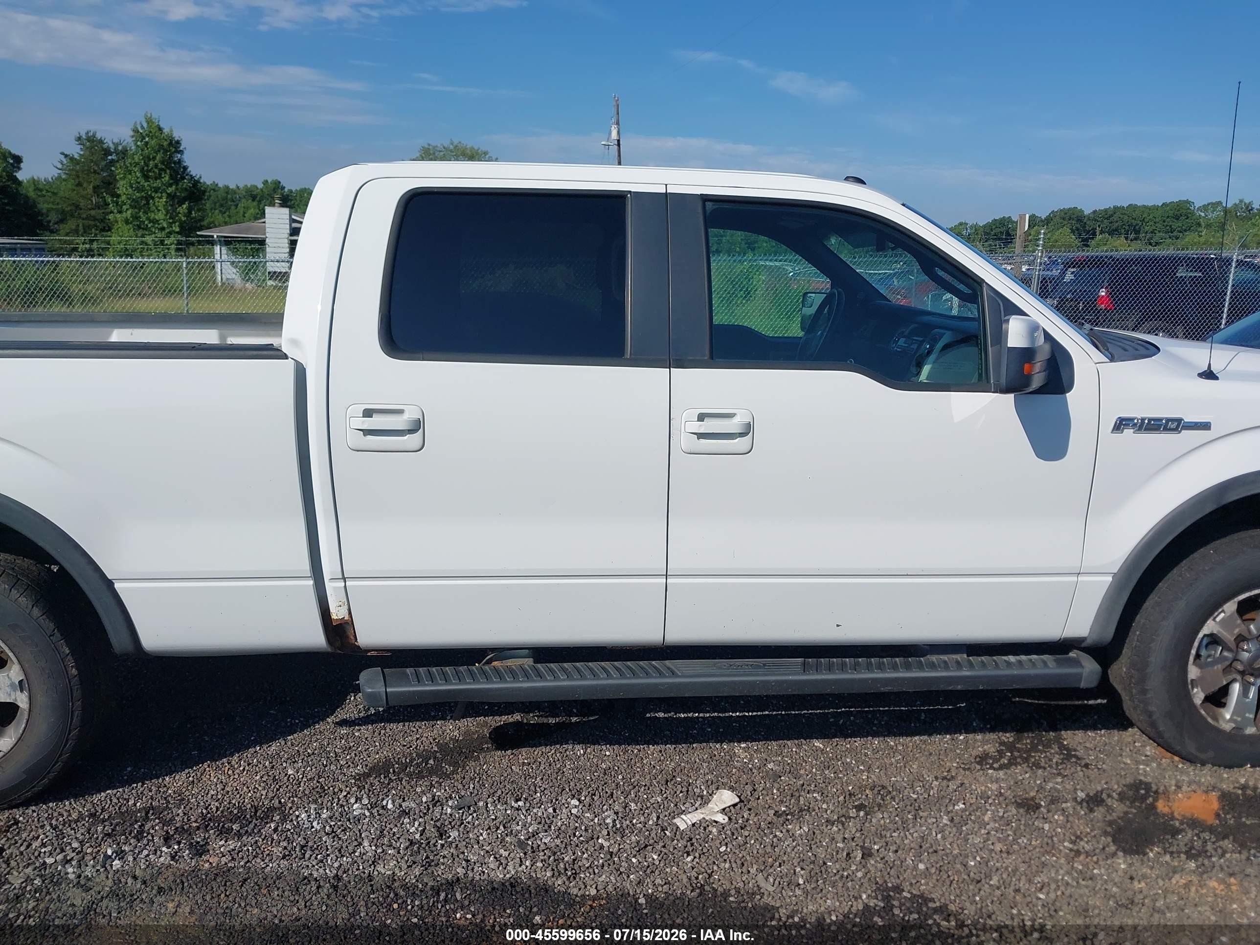 2011 Ford F-150 Fx4 White vin: 1FTFW1EF1BFC61469