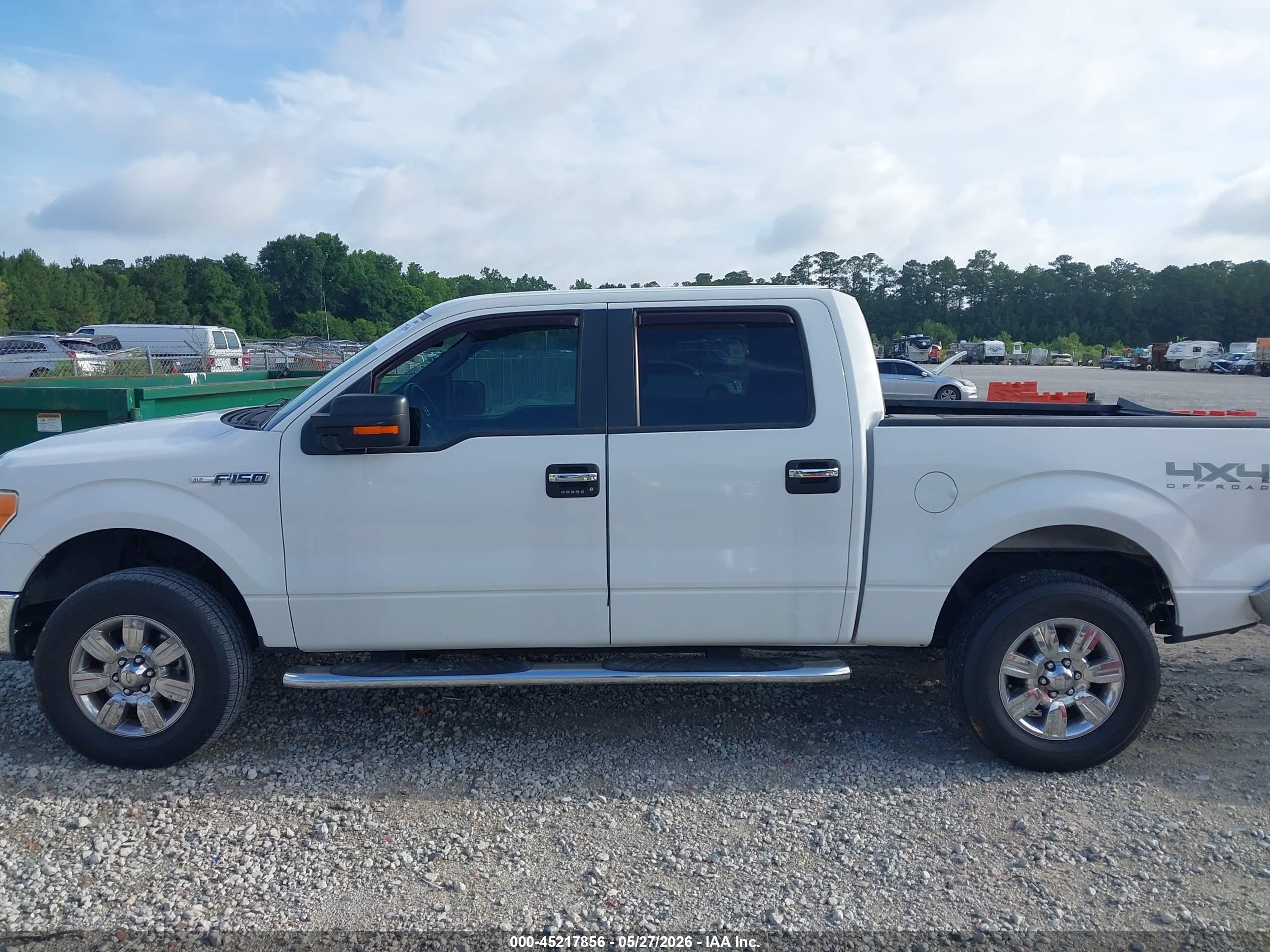 2011 Ford F-150 Xlt White vin: 1FTFW1EF1BFC69216