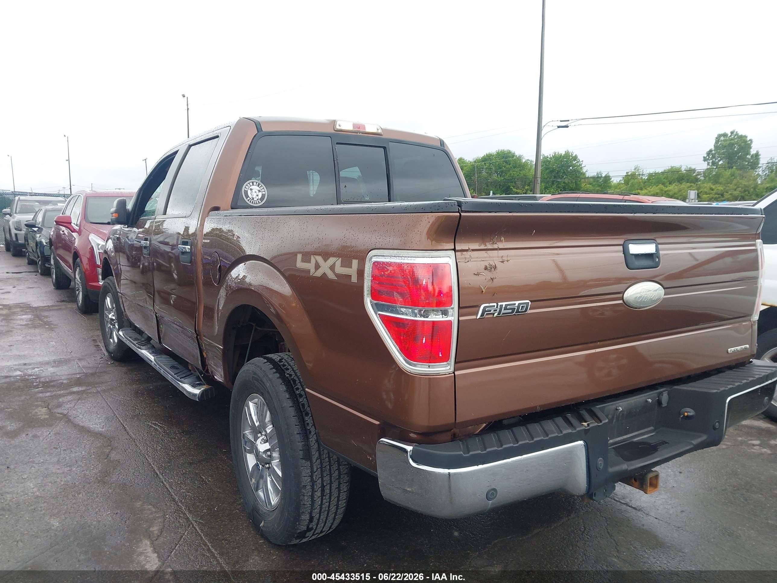 2011 Ford F-150 Fx4/king Ranch/lariat/platinum/xl/xlt Brown vin: 1FTFW1EF1BFC87635
