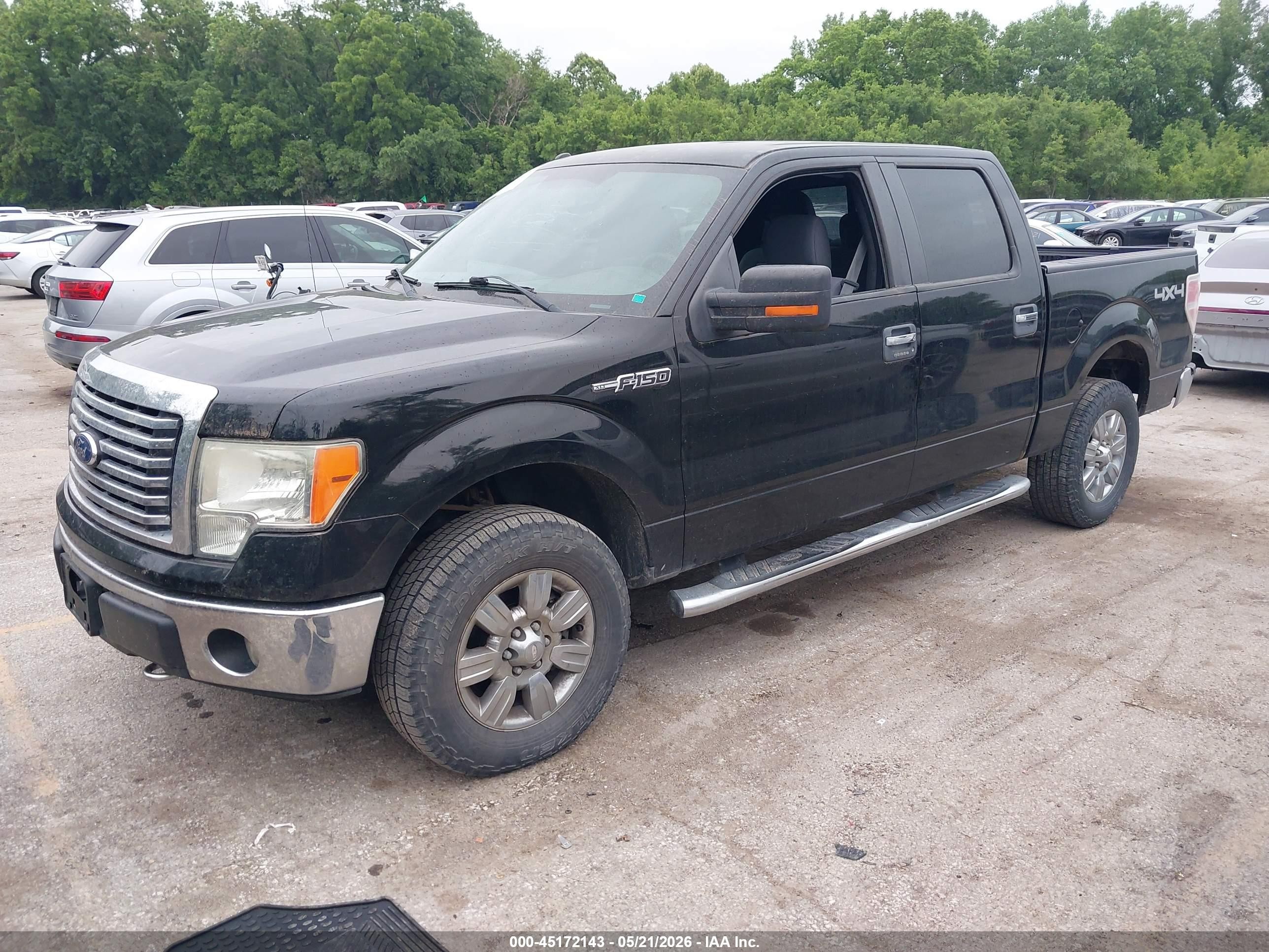 2011 Ford F-150 Xlt Black vin: 1FTFW1EF1BFD28099