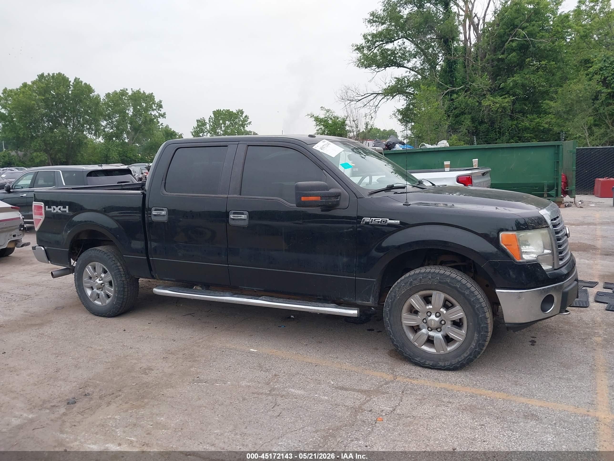 2011 Ford F-150 Xlt Black vin: 1FTFW1EF1BFD28099