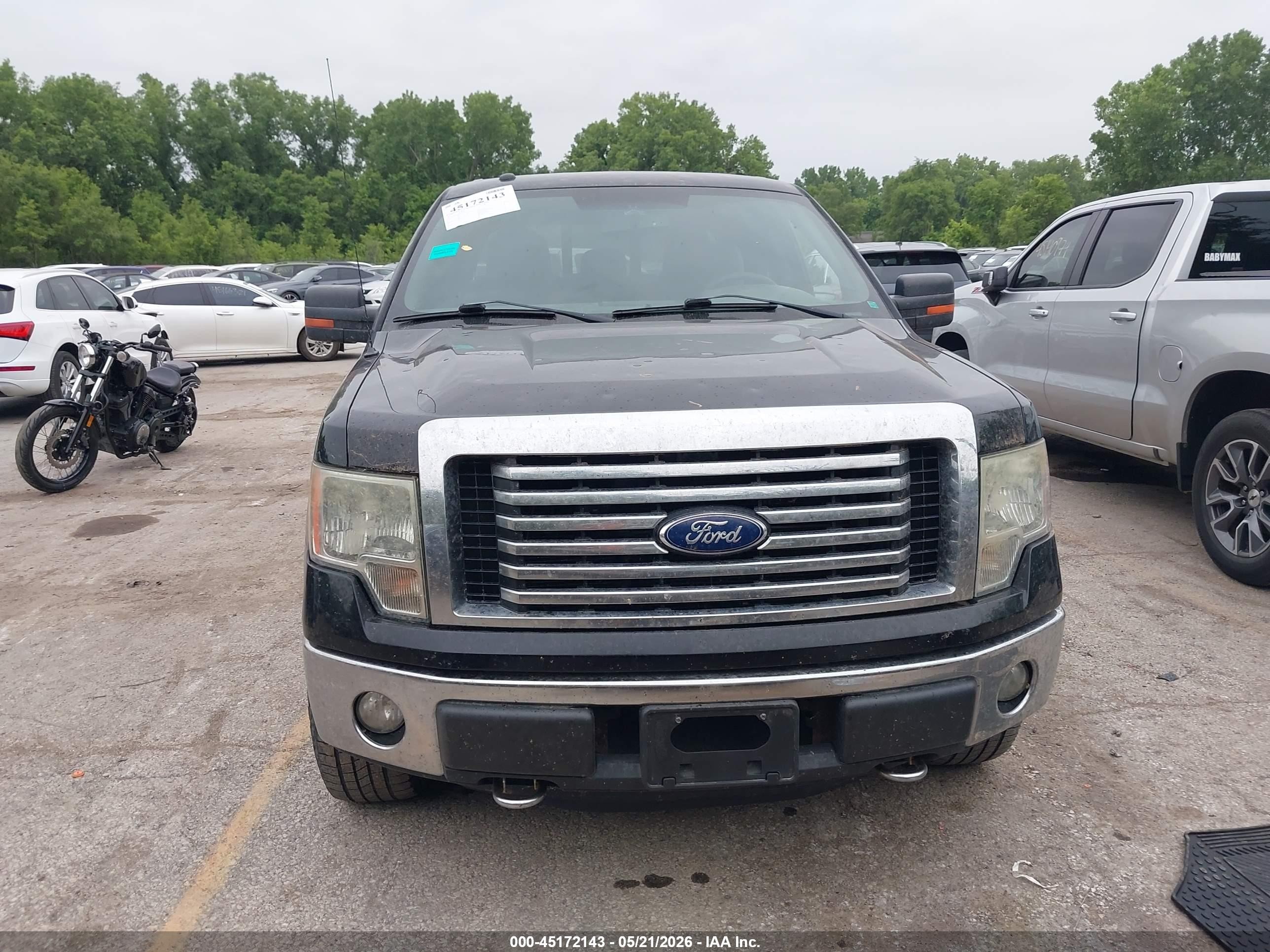 2011 Ford F-150 Xlt Black vin: 1FTFW1EF1BFD28099