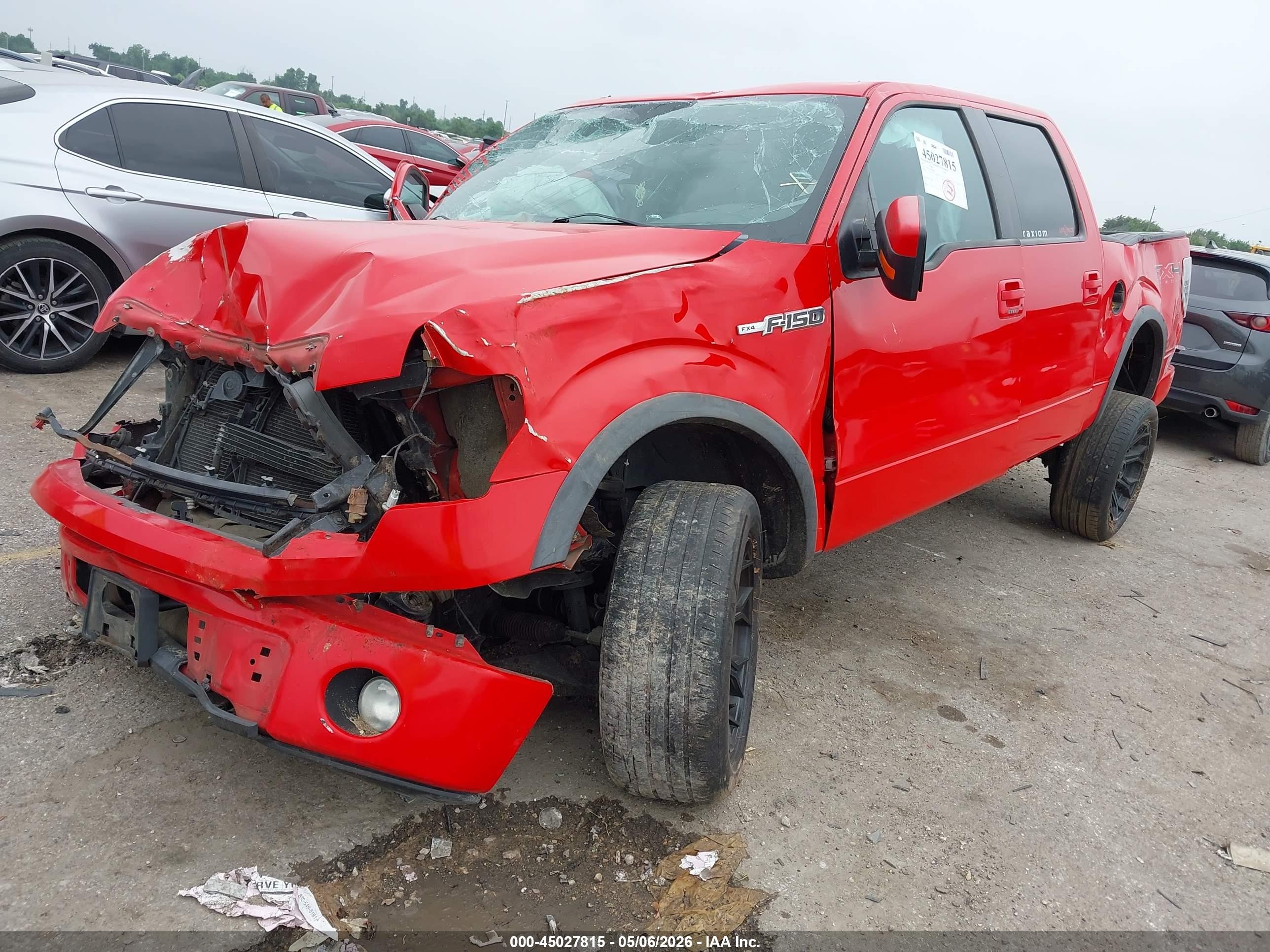 2011 Ford F-150 Fx4 Red vin: 1FTFW1EF1BKE09059
