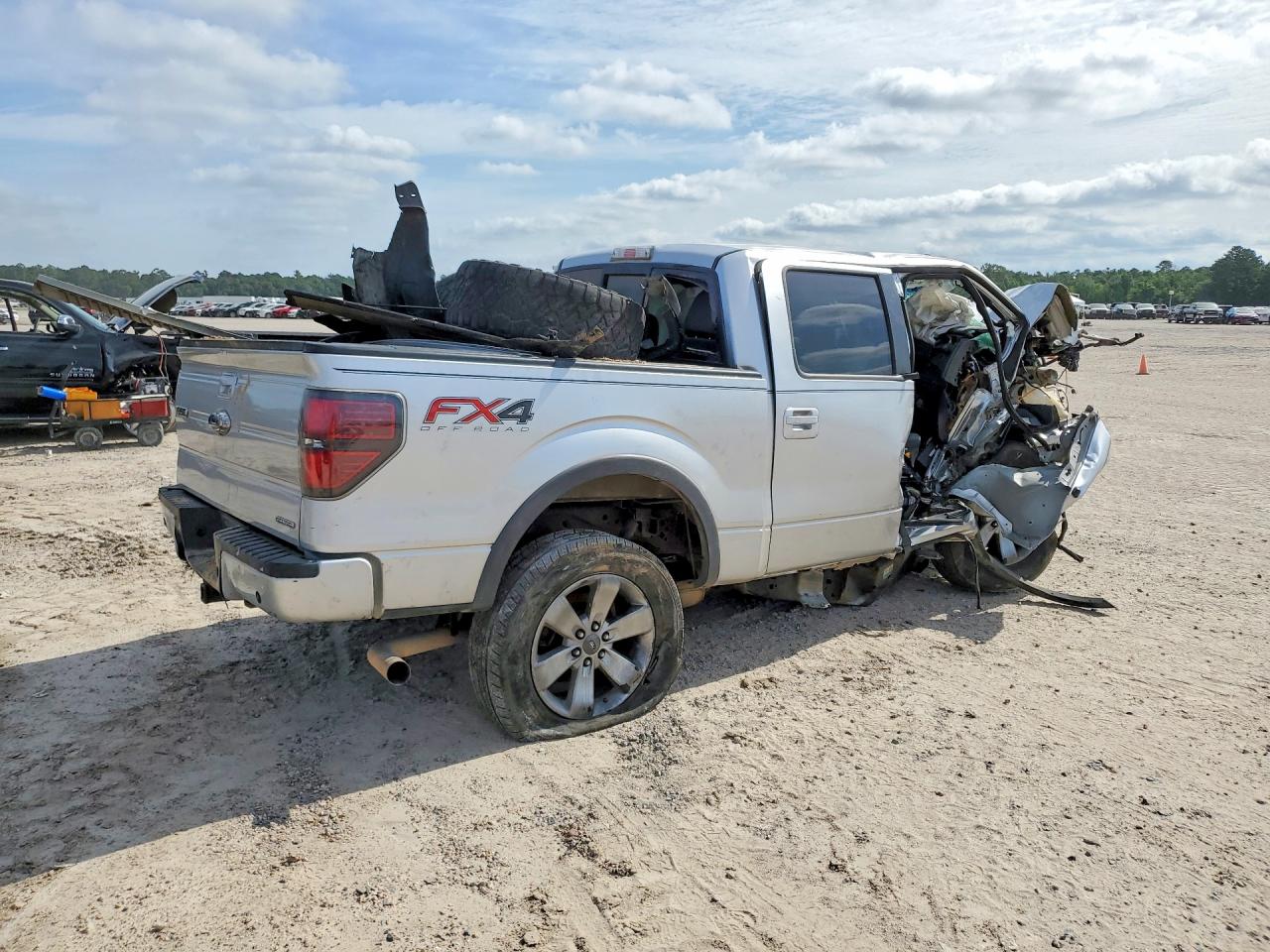 2012 Ford F150 Supercrew Silver vin: 1FTFW1EF1CFA23459