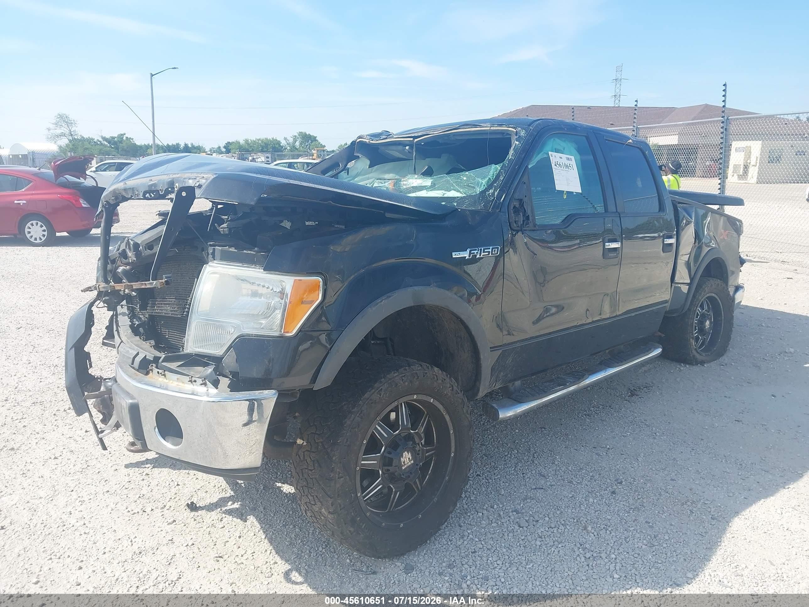 2012 Ford F-150 Xlt Black vin: 1FTFW1EF1CFA31285