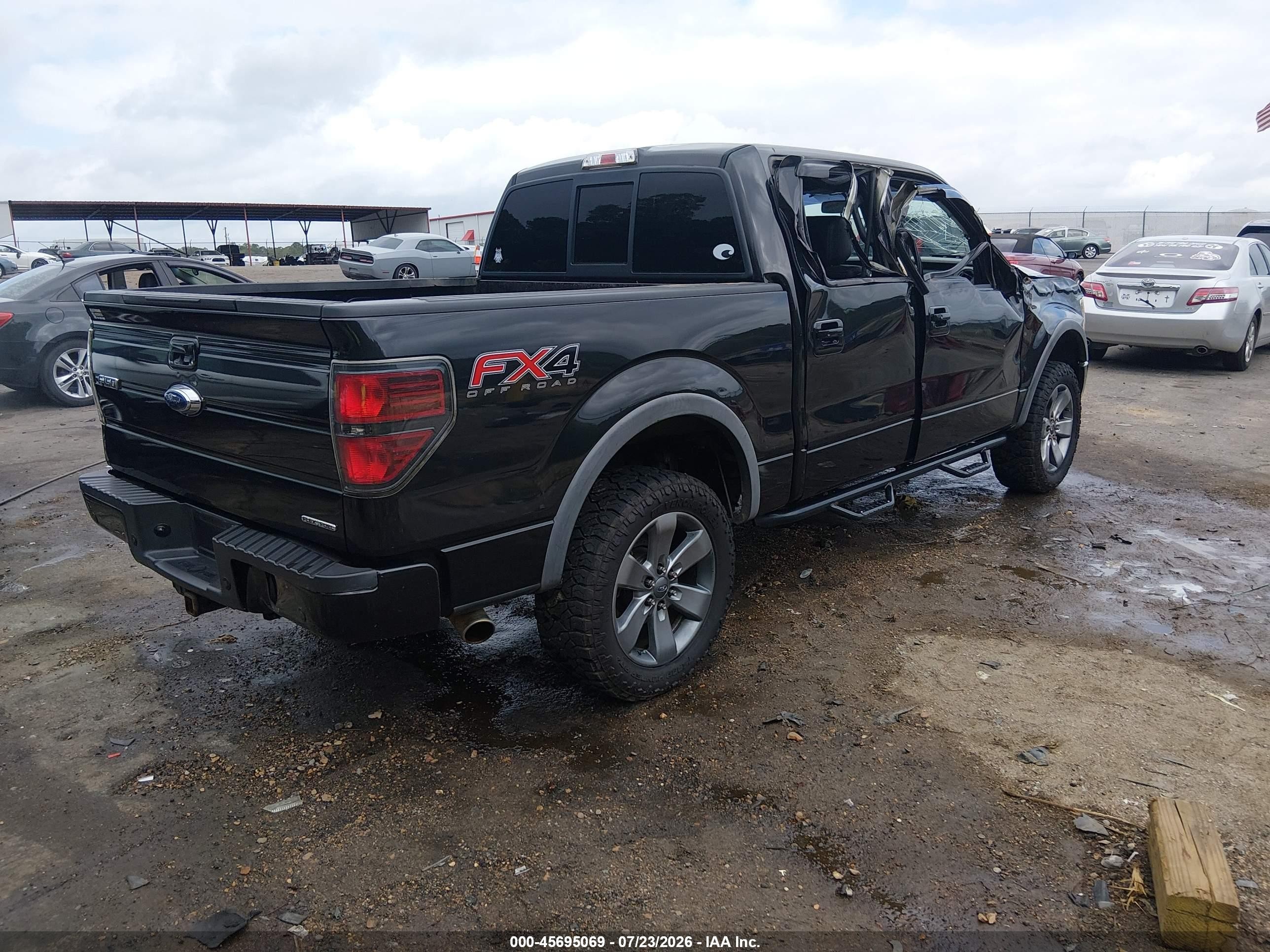 2012 Ford F-150 Fx4 Black vin: 1FTFW1EF1CFB91490