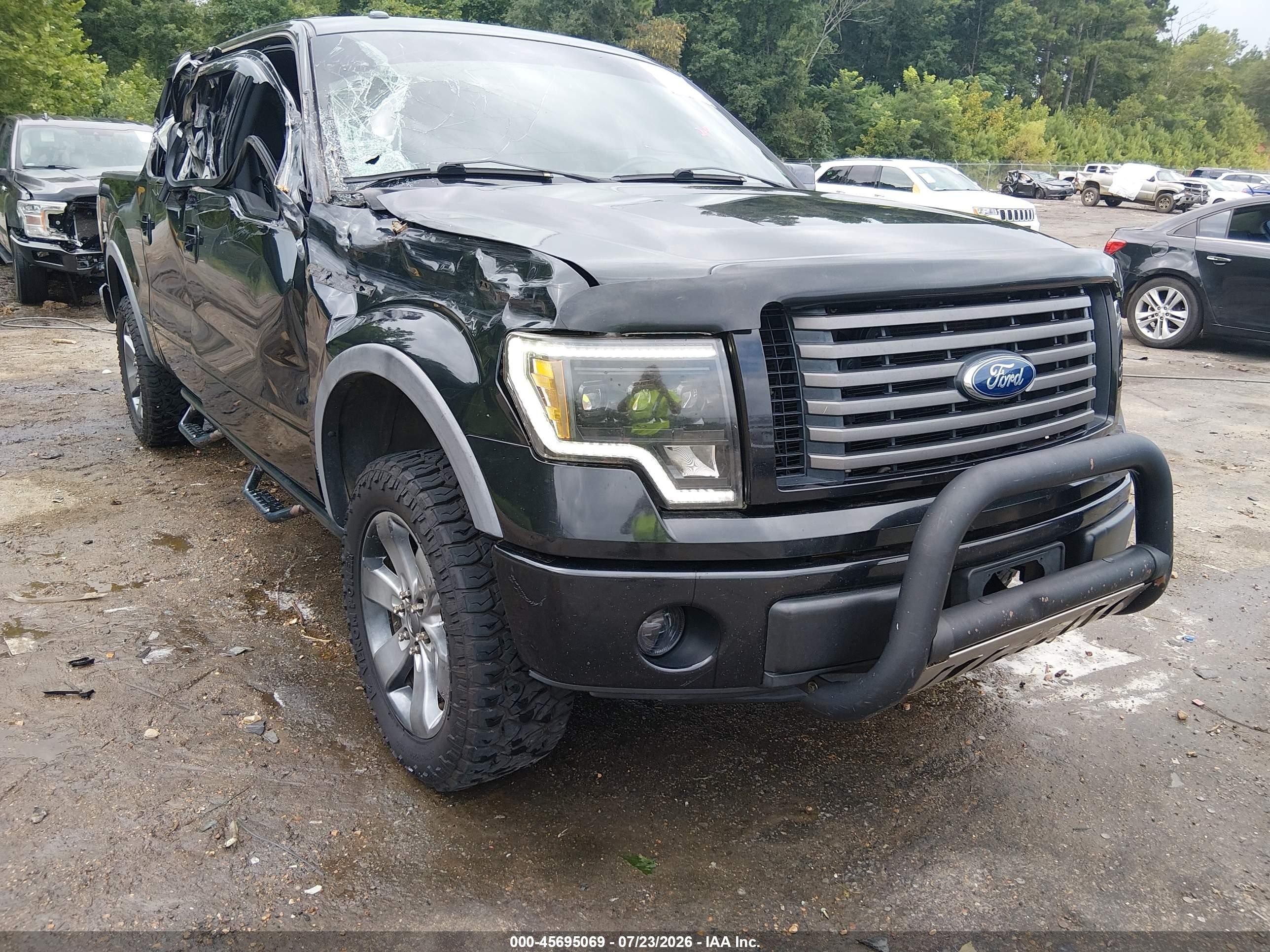 2012 Ford F-150 Fx4 Black vin: 1FTFW1EF1CFB91490