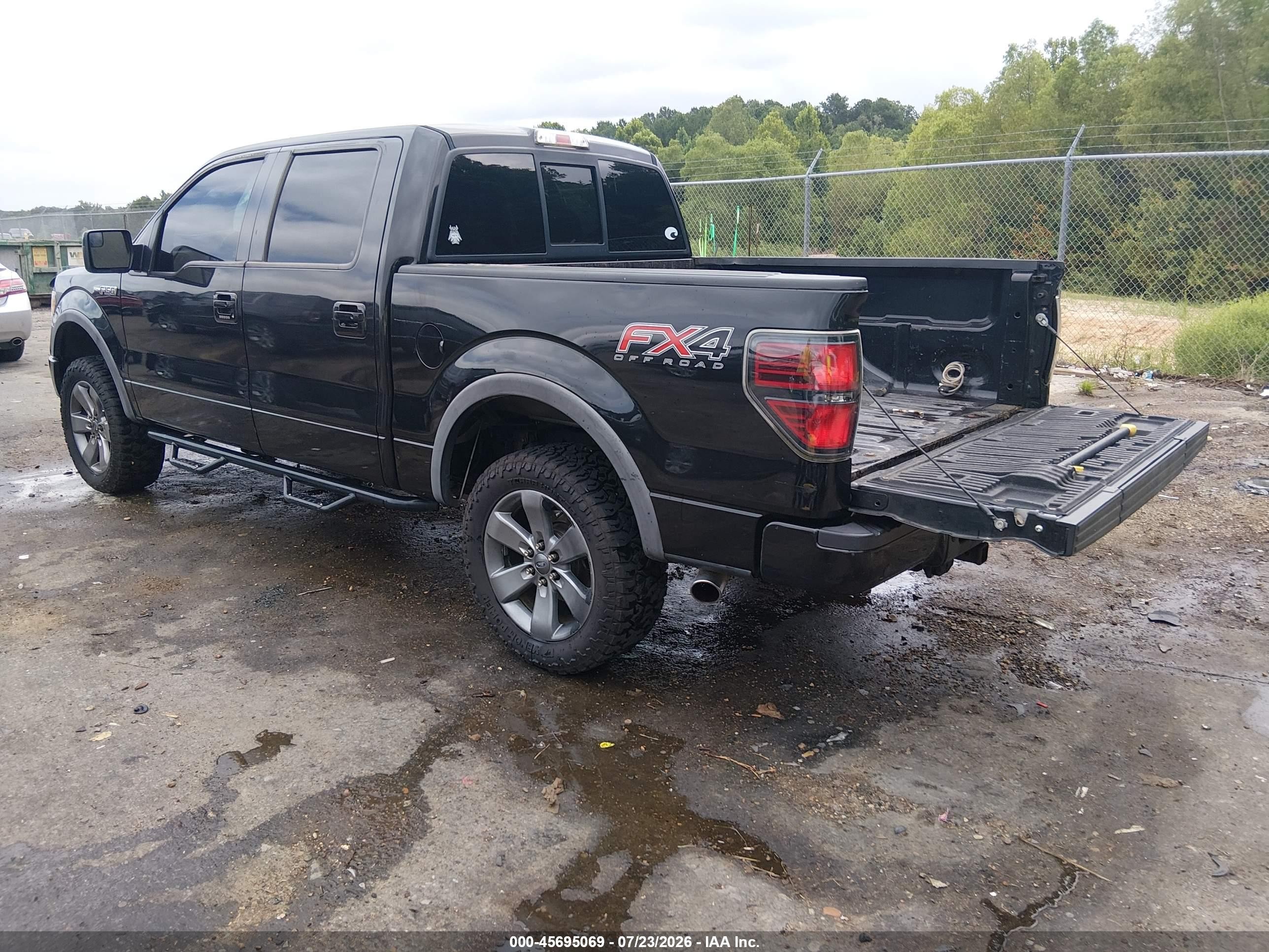 2012 Ford F-150 Fx4 Black vin: 1FTFW1EF1CFB91490