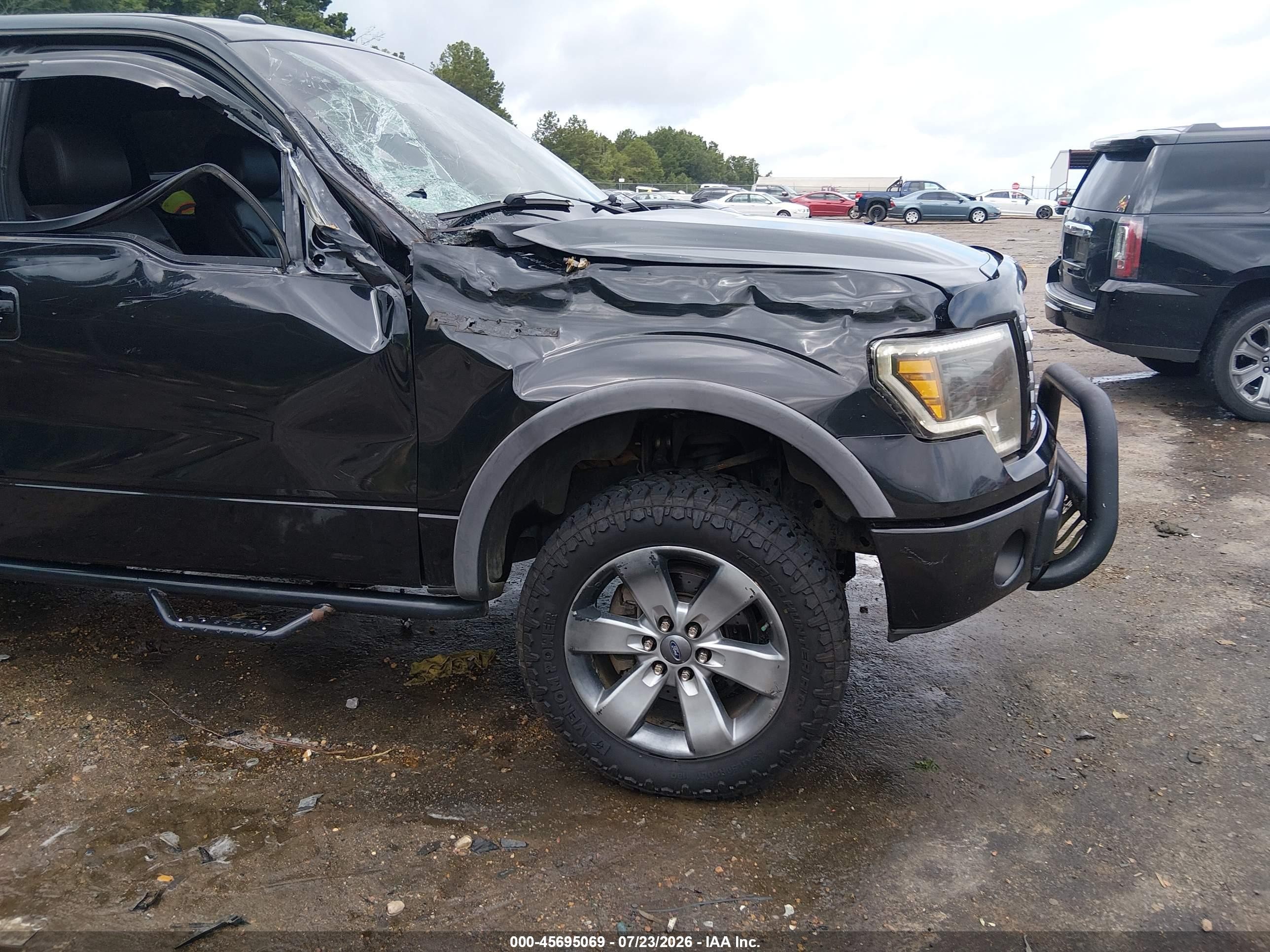 2012 Ford F-150 Fx4 Black vin: 1FTFW1EF1CFB91490