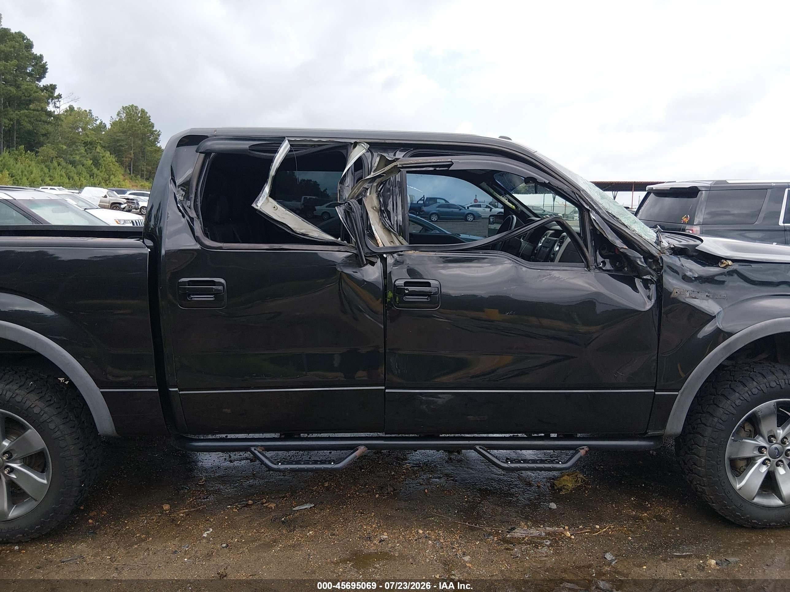 2012 Ford F-150 Fx4 Black vin: 1FTFW1EF1CFB91490