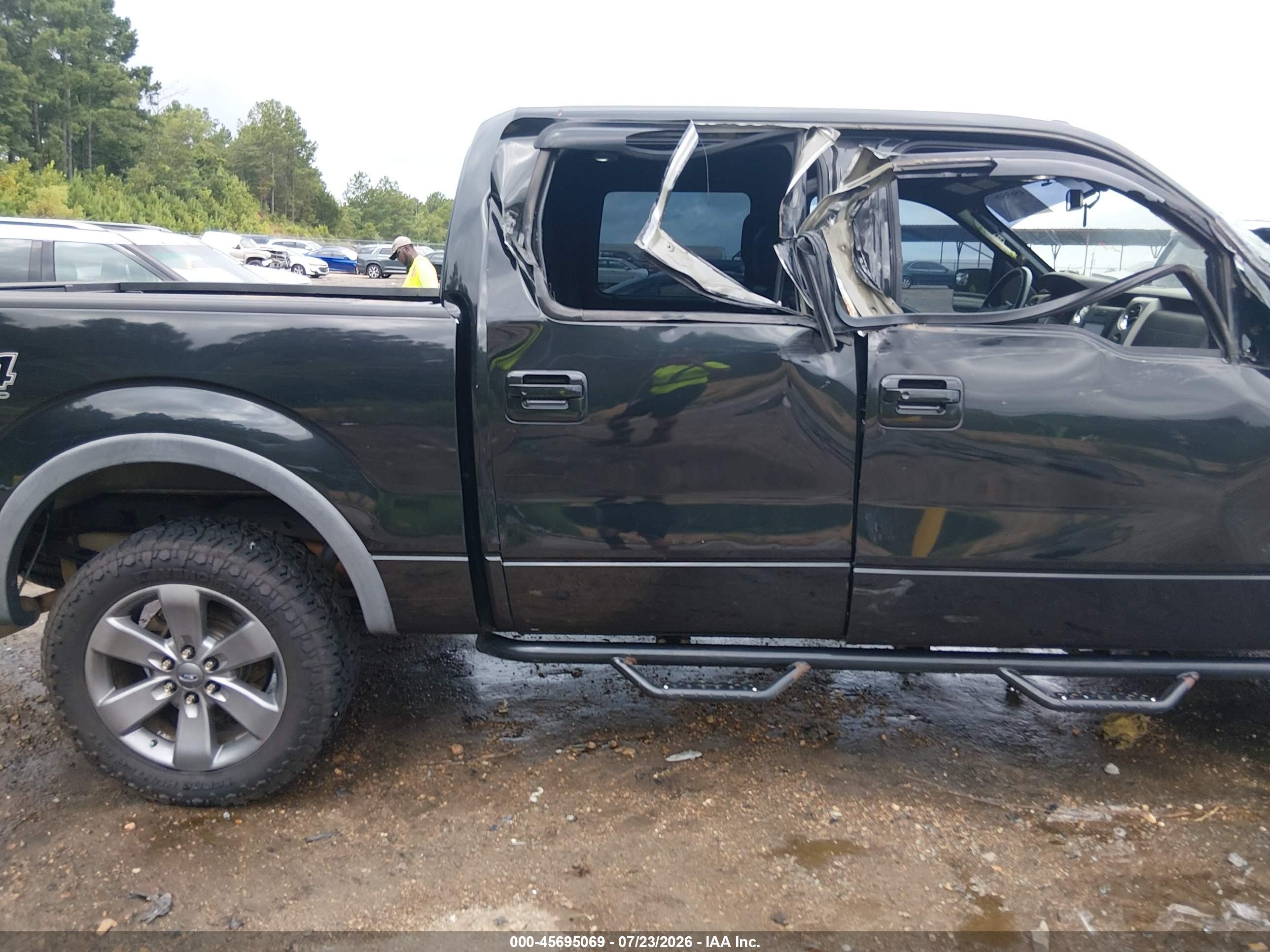2012 Ford F-150 Fx4 Black vin: 1FTFW1EF1CFB91490