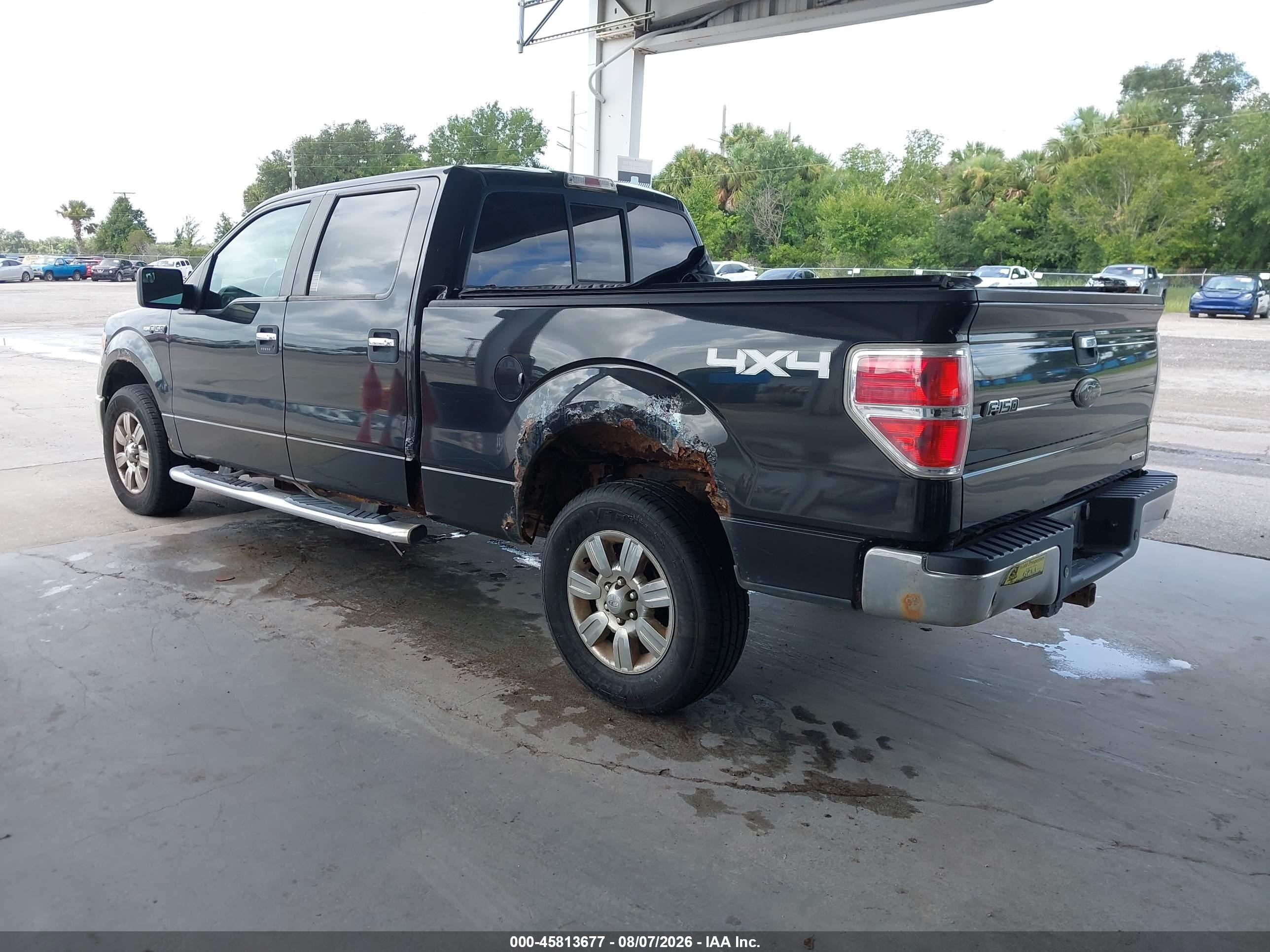 2012 Ford F-150 Xlt Black vin: 1FTFW1EF1CFC00771