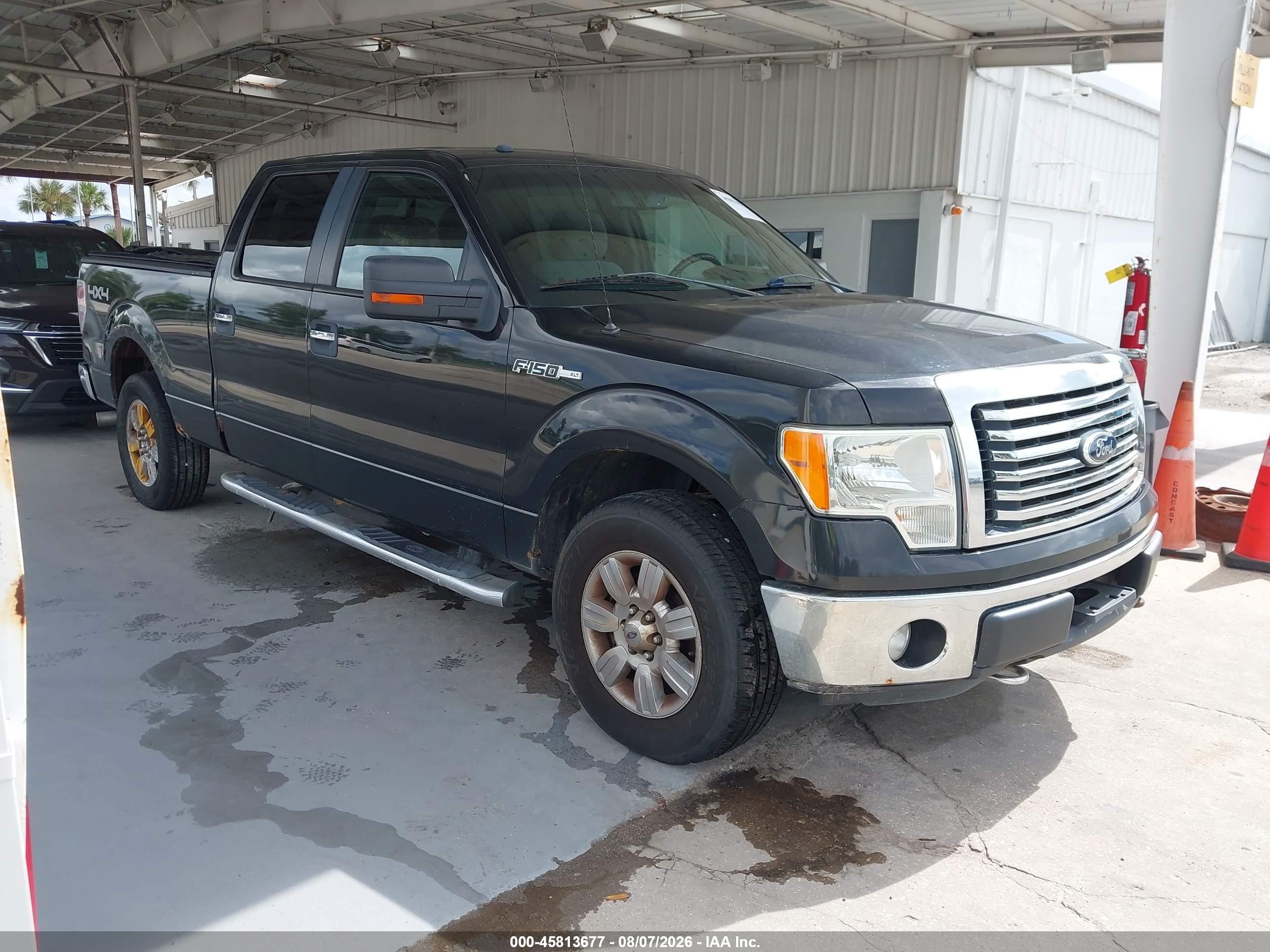2012 Ford F-150 Xlt Black vin: 1FTFW1EF1CFC00771