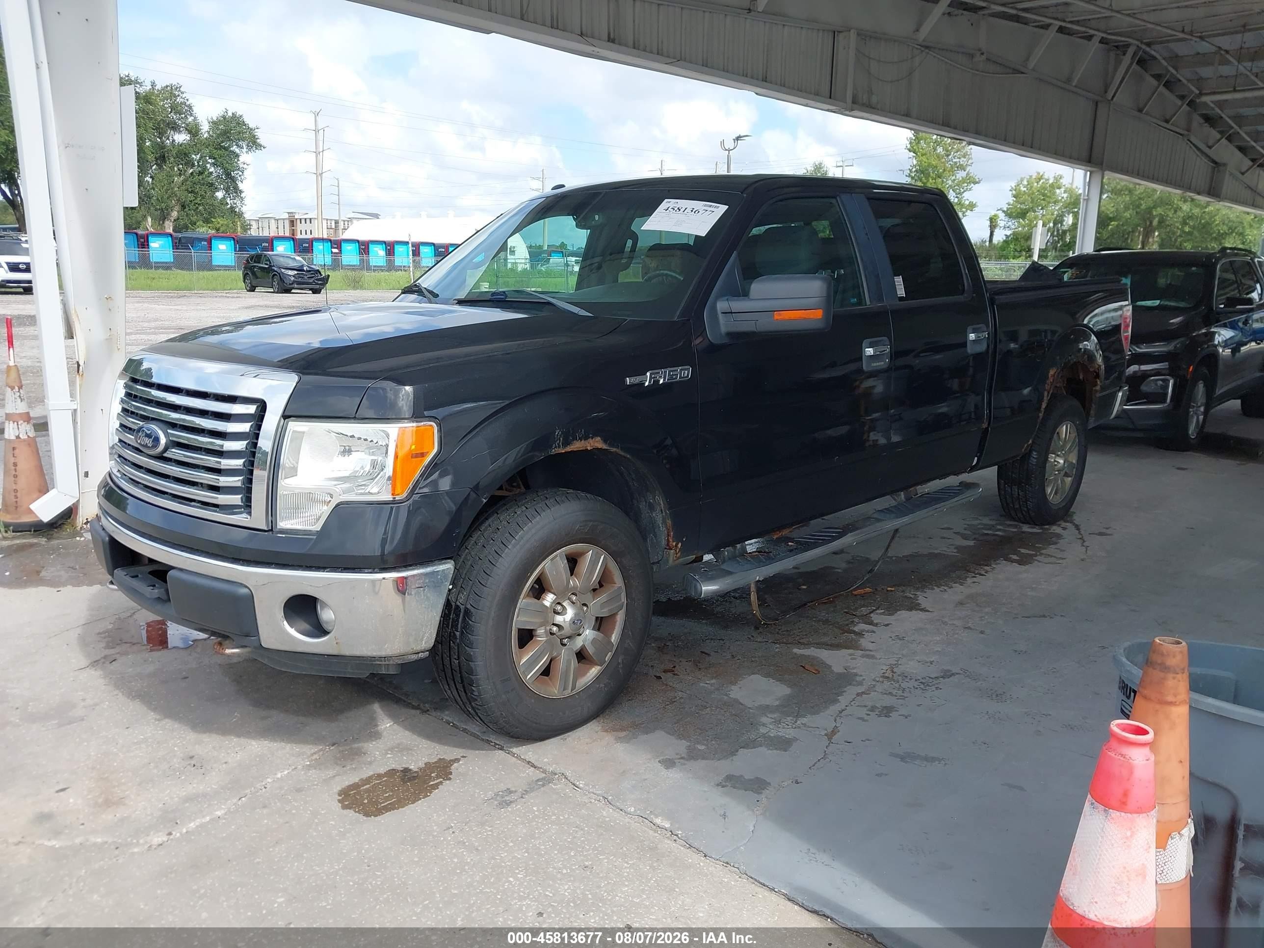2012 Ford F-150 Xlt Black vin: 1FTFW1EF1CFC00771