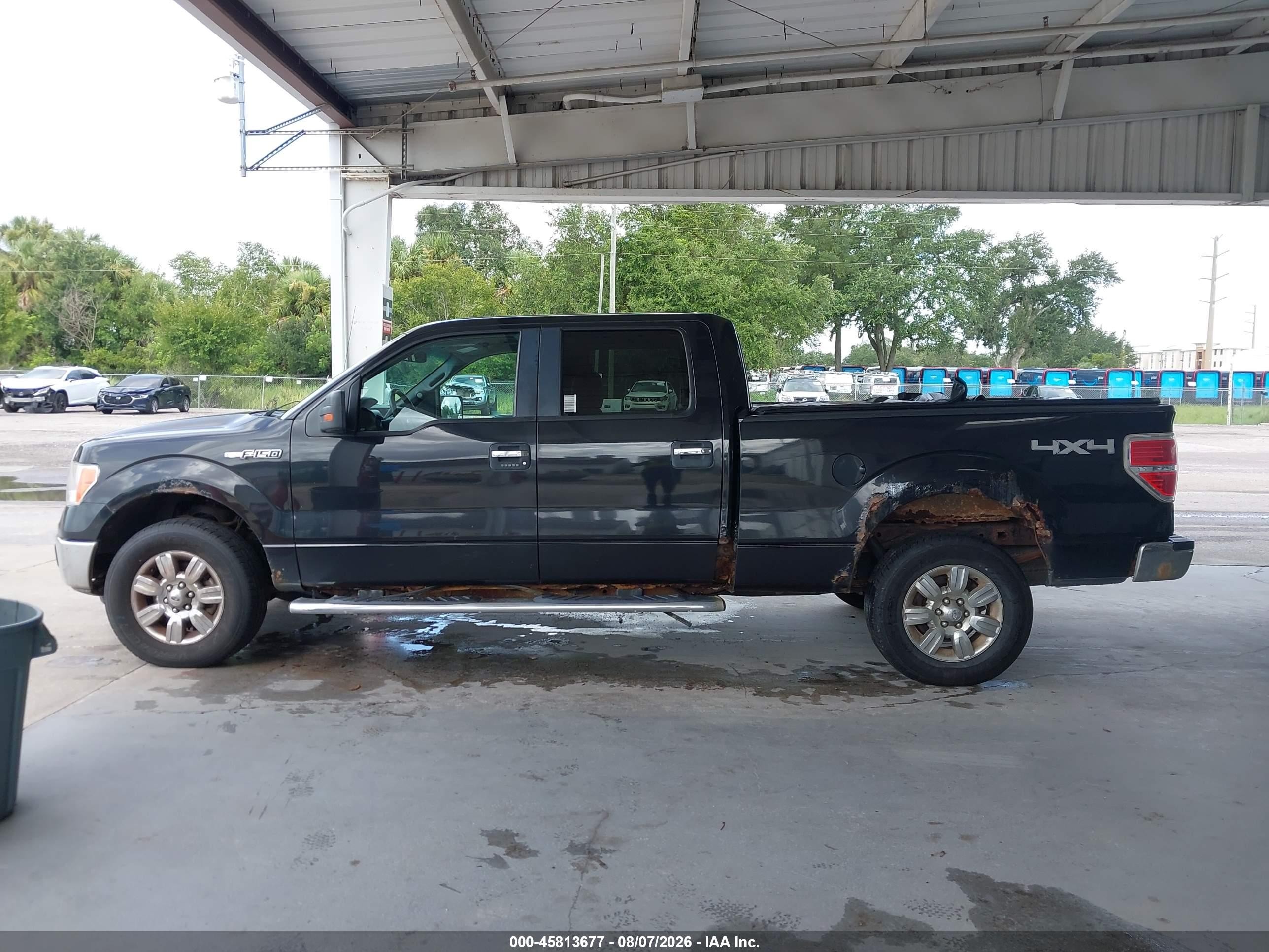 2012 Ford F-150 Xlt Black vin: 1FTFW1EF1CFC00771