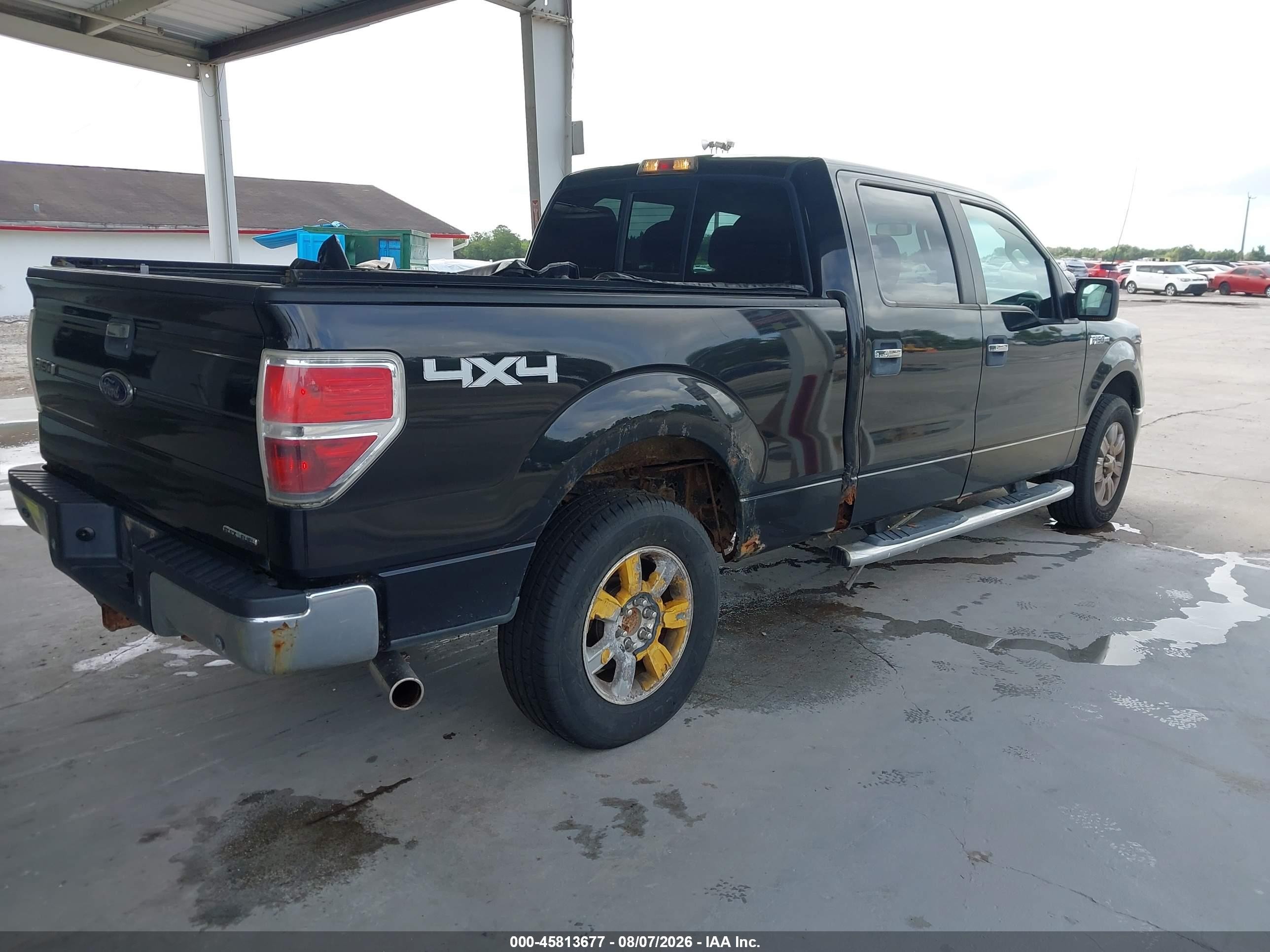 2012 Ford F-150 Xlt Black vin: 1FTFW1EF1CFC00771