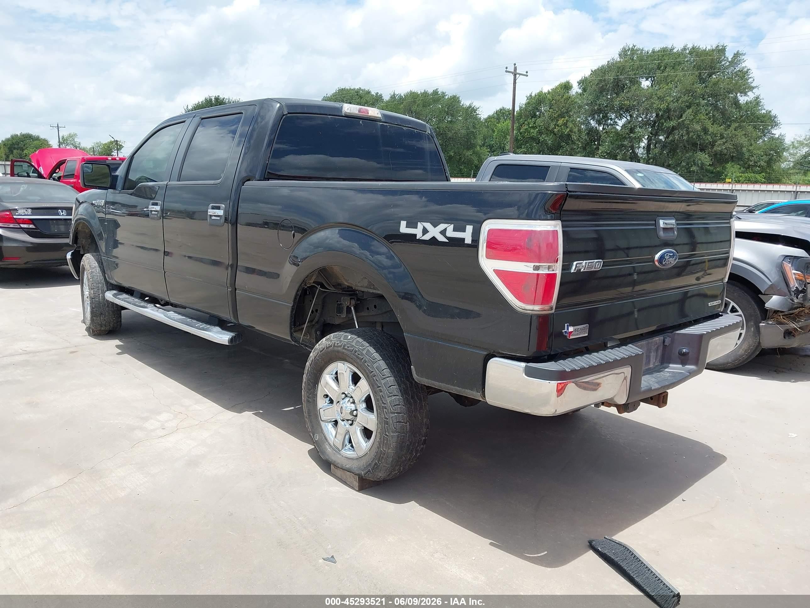 2012 Ford F-150 Xlt Black vin: 1FTFW1EF1CKE32648
