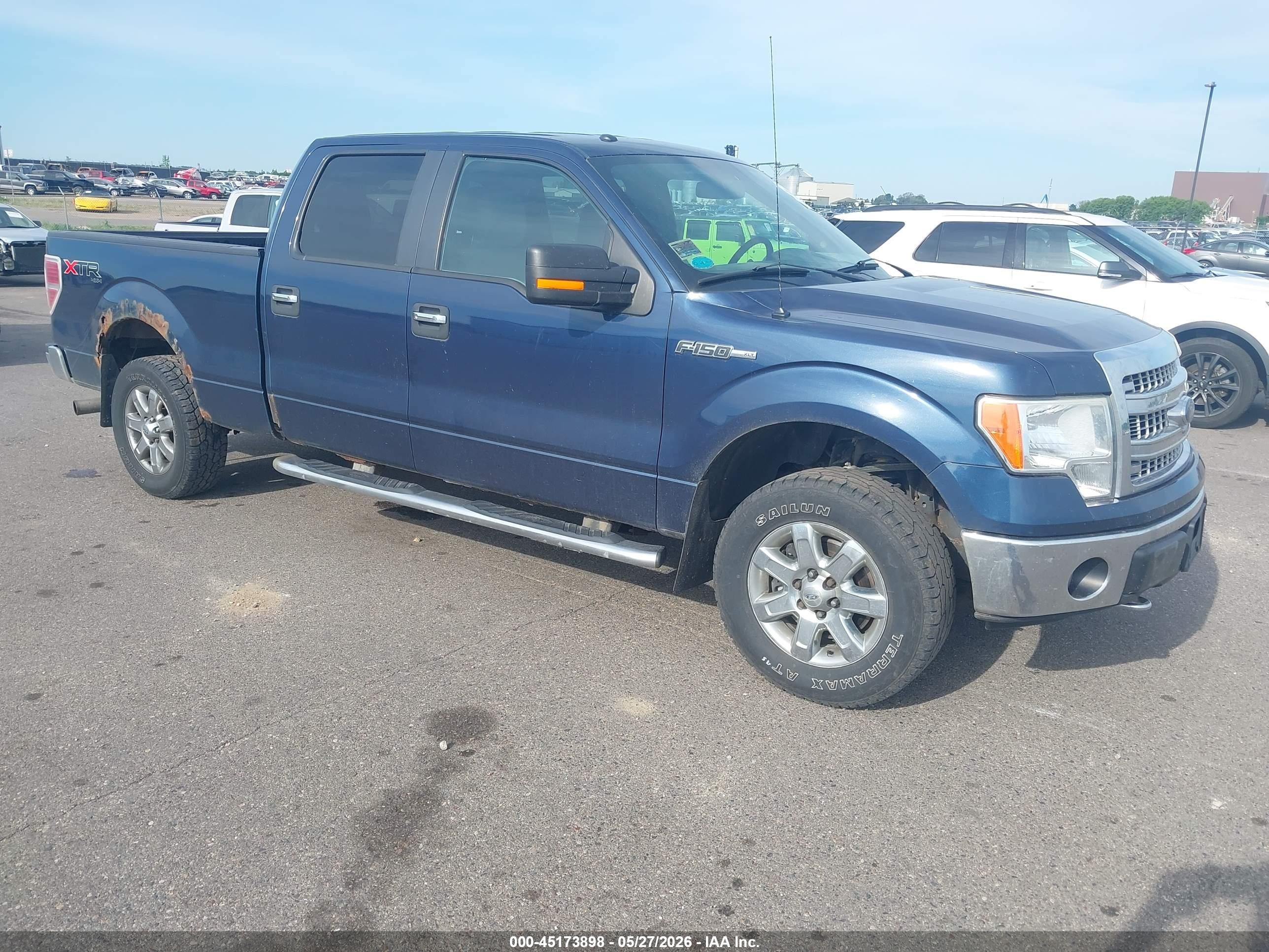 2013 Ford F-150 Xlt Dark Blue vin: 1FTFW1EF1DFA81332