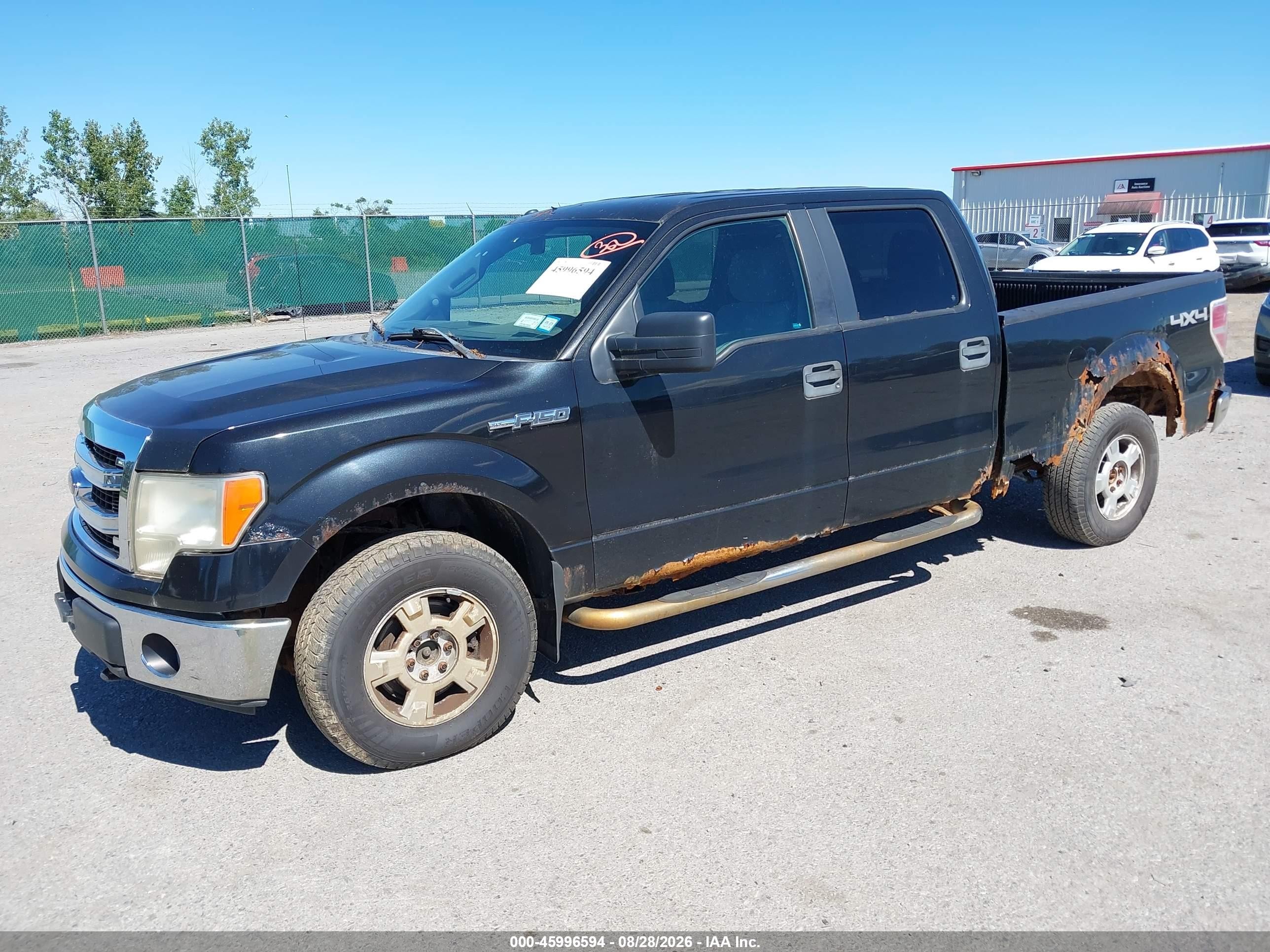 2013 Ford F-150 Xlt Black vin: 1FTFW1EF1DFC07012